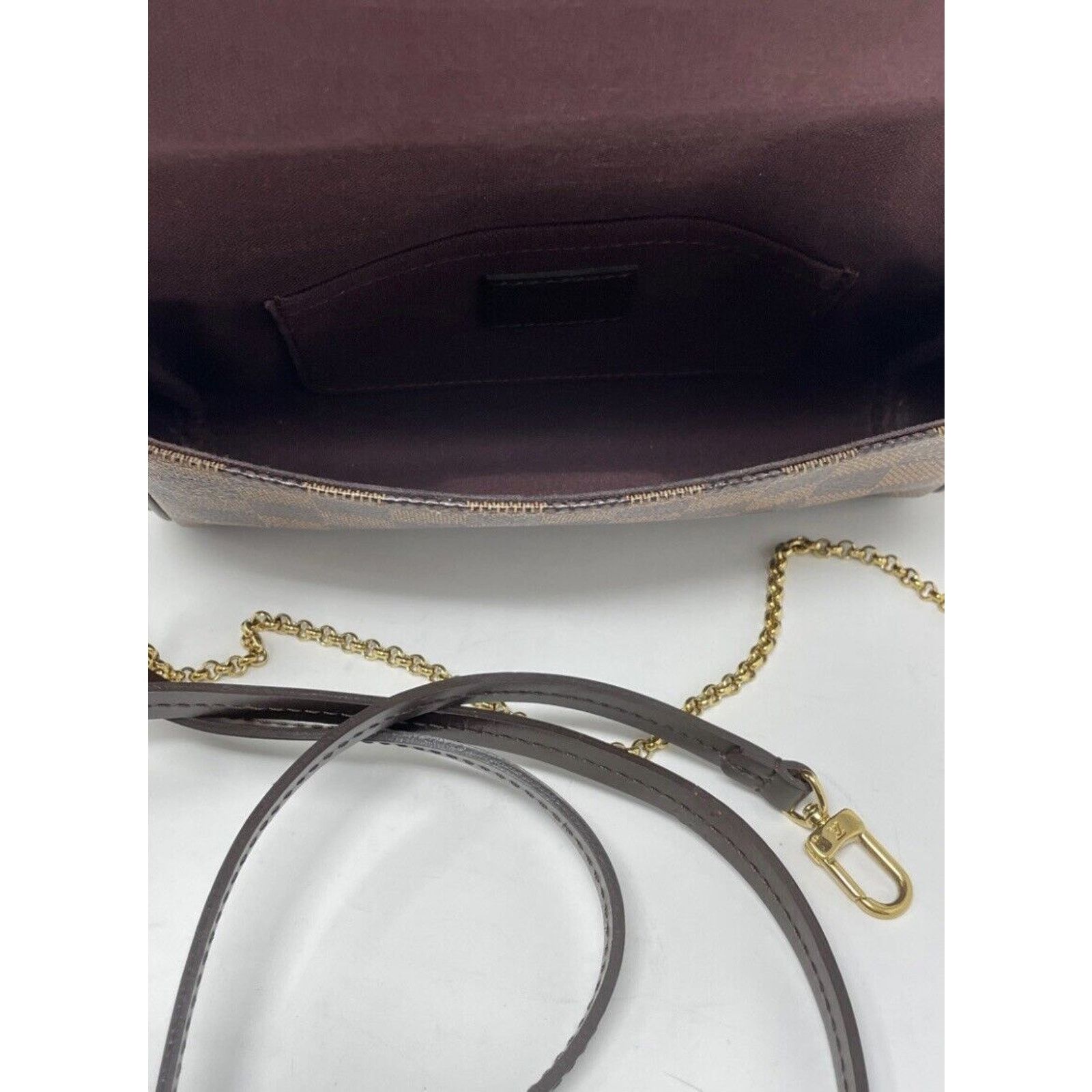 Louis Vuitton LOUIS VUITTON Favorite PM Damier Ebene Crossbody DISCONTINUE Size ONE SIZE - 11 Thumbnail