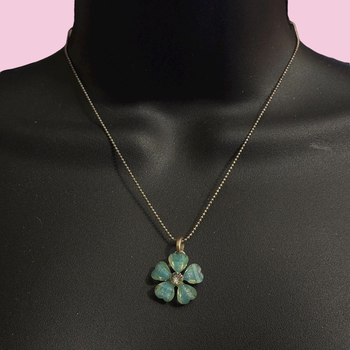 Other Cool Jewels silver tone blue flower pendant necklace Size ONE SIZE - 1 Thumbnail