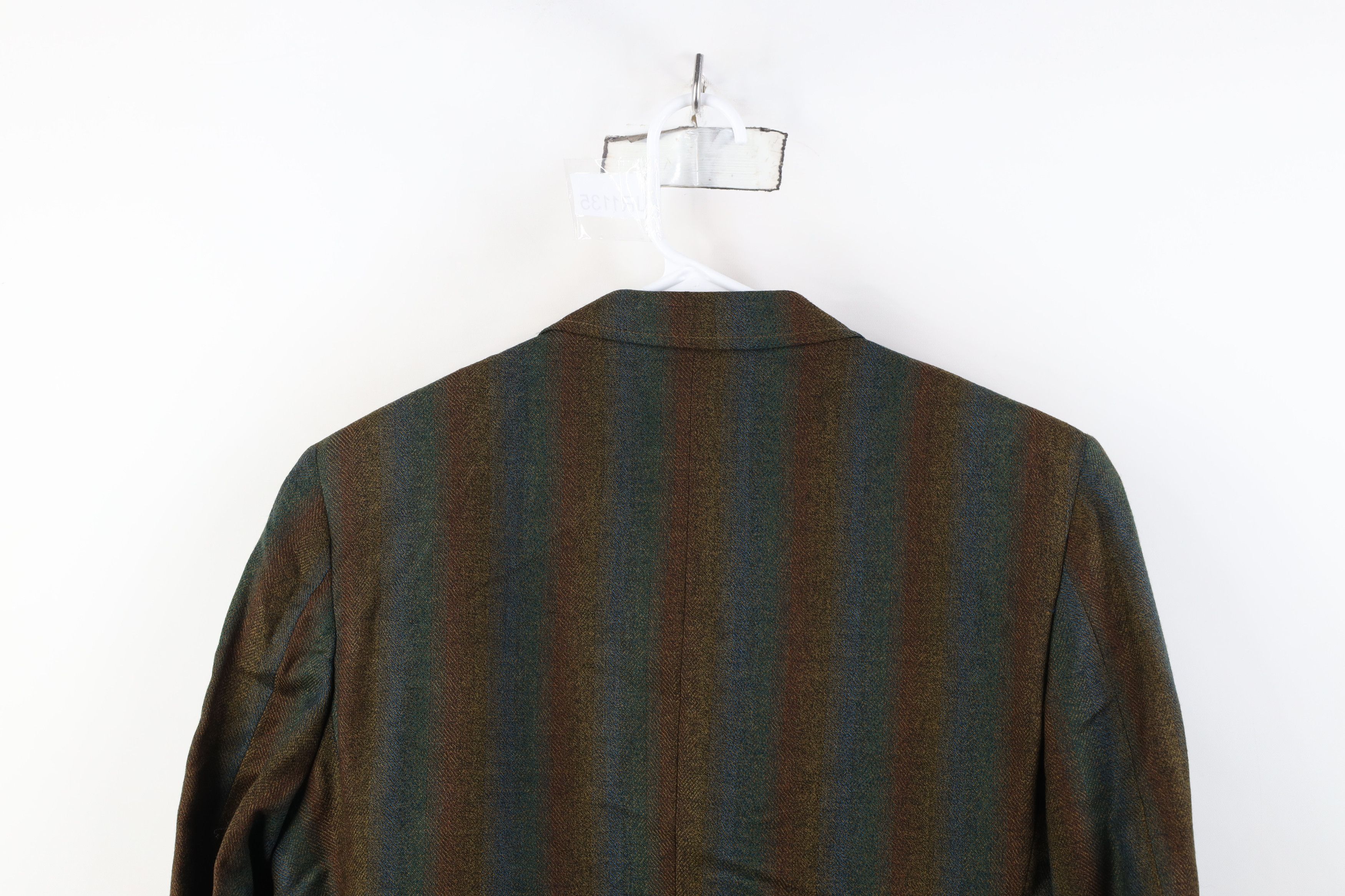 Vintage Vintage 50s Streetwear Striped Wool Blazer Suit Jacket USA Size US L / EU 52-54 / 3 - 15 Thumbnail