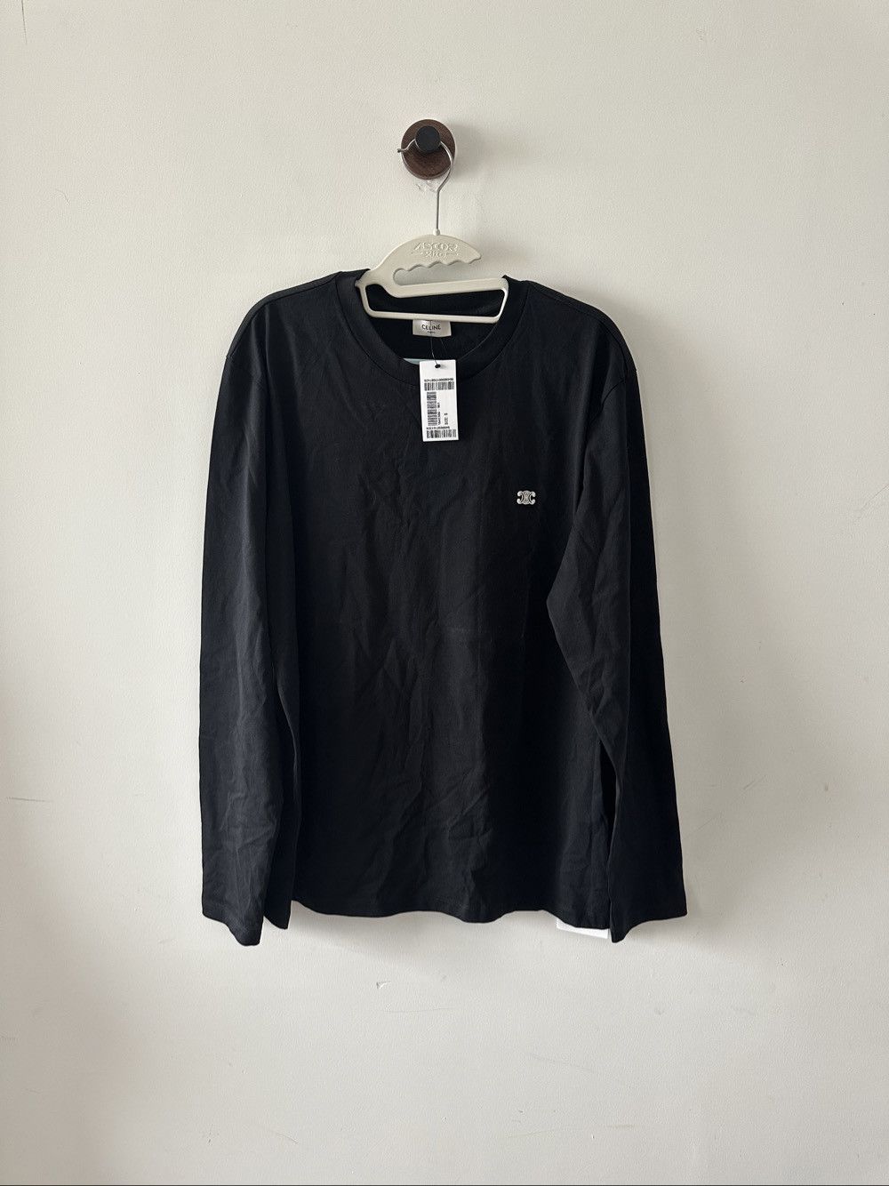 Celine Celine Triomphe Logo Long Sleeve T-Shirt Size S Size US S / EU 44-46 / 1 - 1 Thumbnail