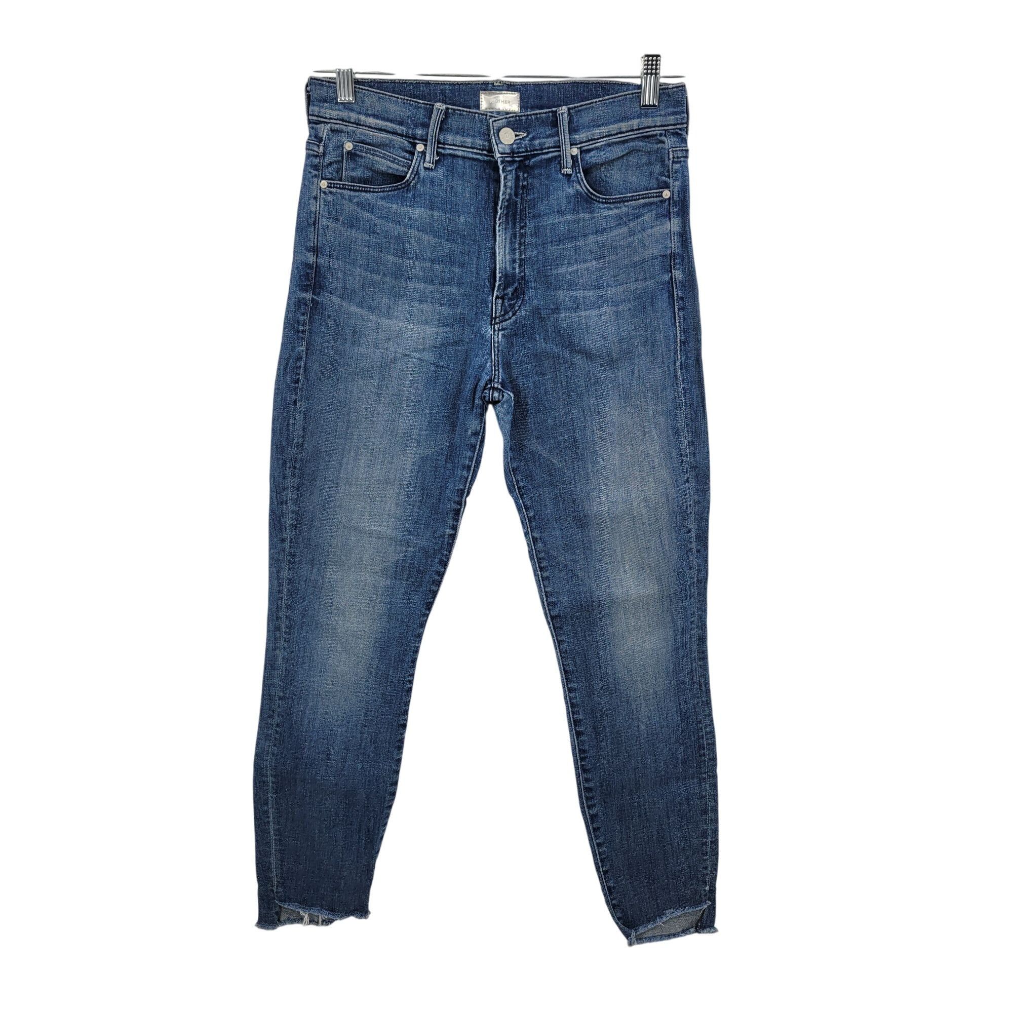 MOTHER Mother The Stunner Ankle Step Fray Jeans Medium Wash Size 29 Size 29" - 12 Thumbnail