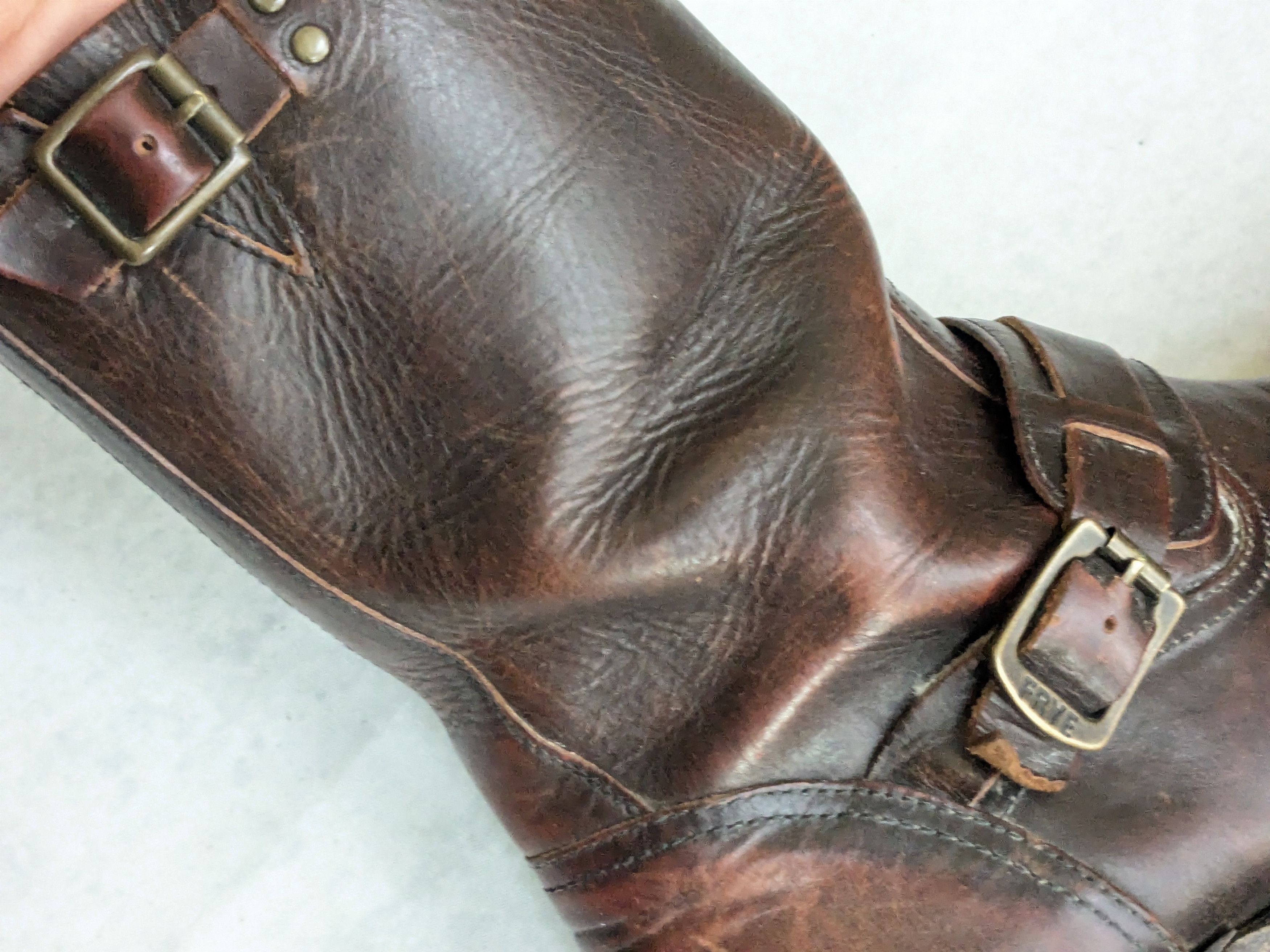 Frye Frye Engineer Boots Brown 10.5 Leather Buckle Size US 10.5 / EU 43-44 - 9 Thumbnail