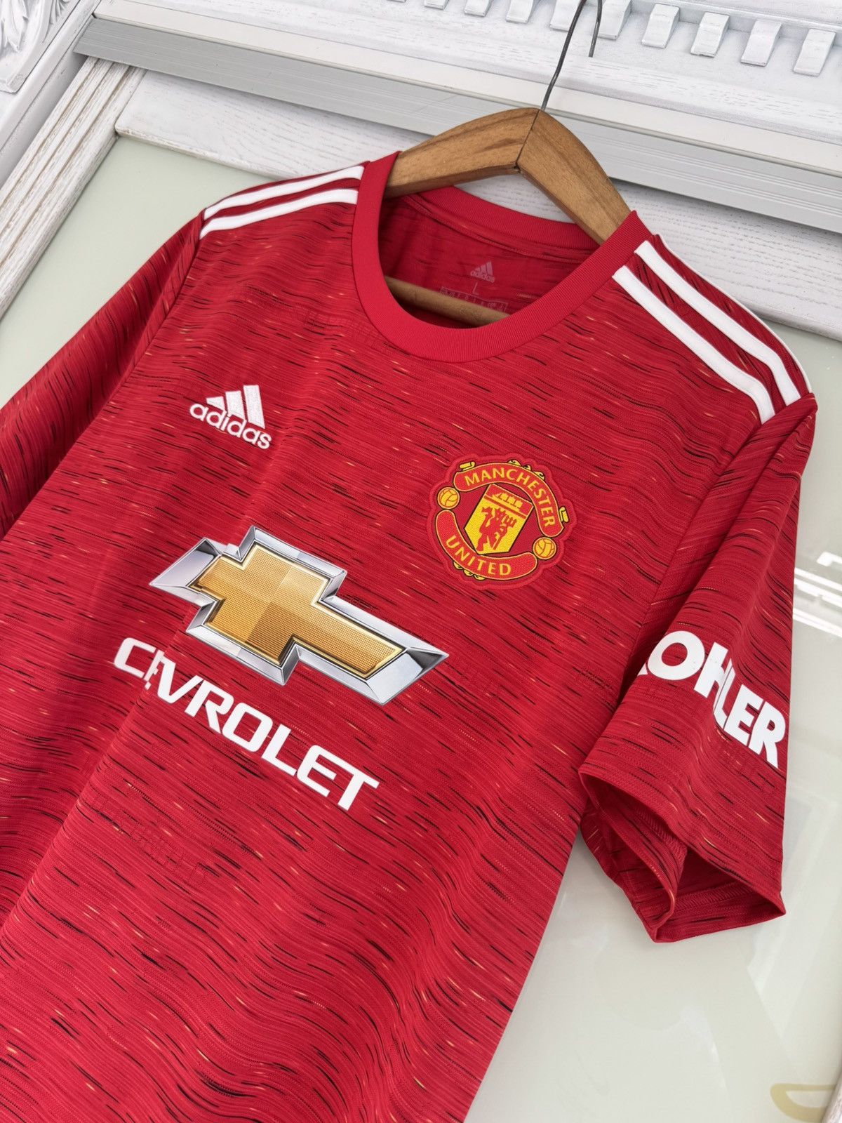 Adidas Manchester United 2020-2021 Home Soccer Jersey Football Kit Size US L / EU 52-54 / 3 - 6 Thumbnail