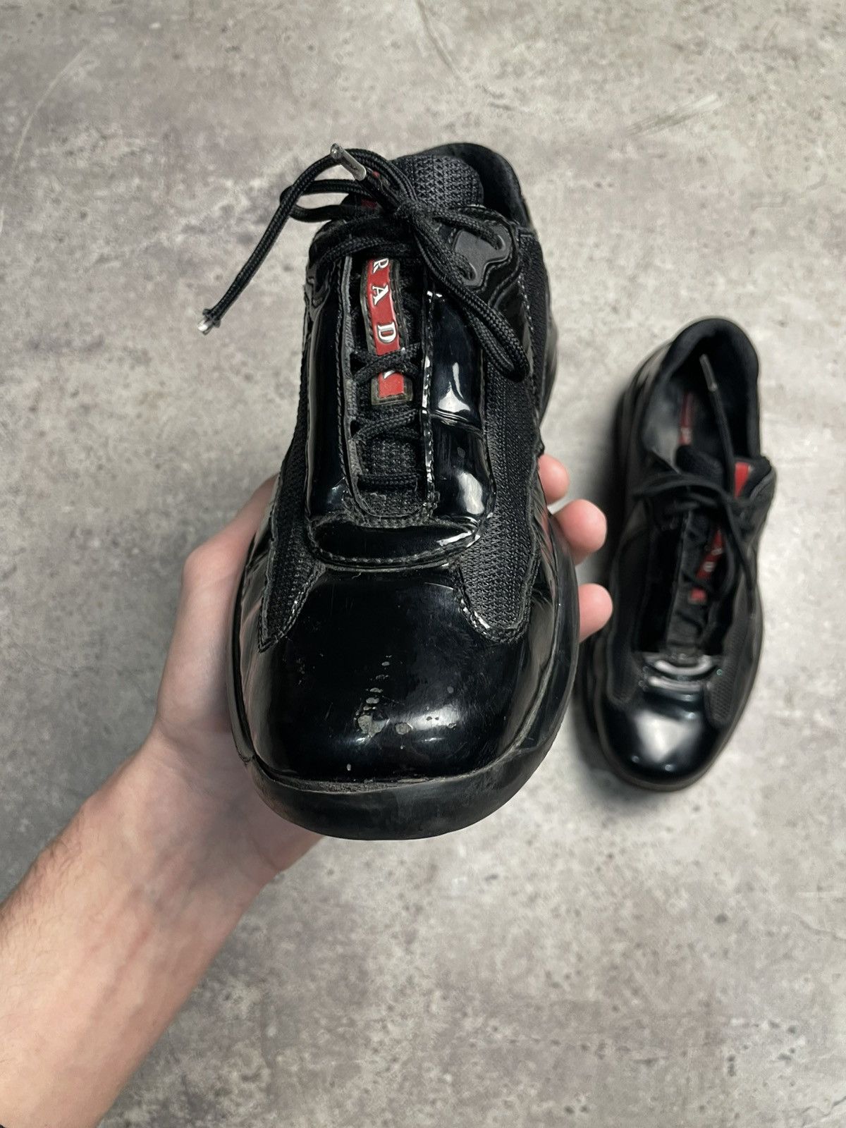 Prada Vintage Prada Americas Cup Rare Black sneakers shoes EU37 Size US 7 / IT 37 - 4 Thumbnail