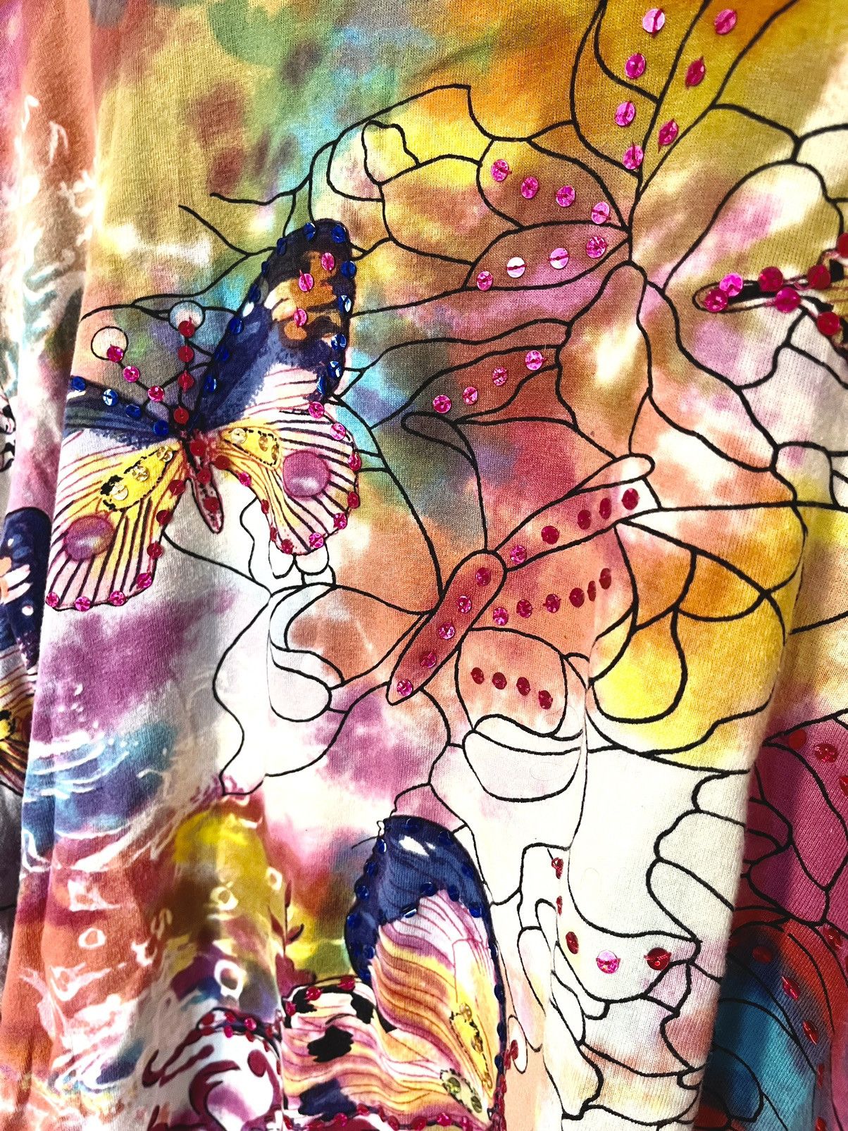 Japanese Brand Tie-dye Butterfly mid-sleeve Size M / US 6-8 / IT 42-44 - 4 Thumbnail