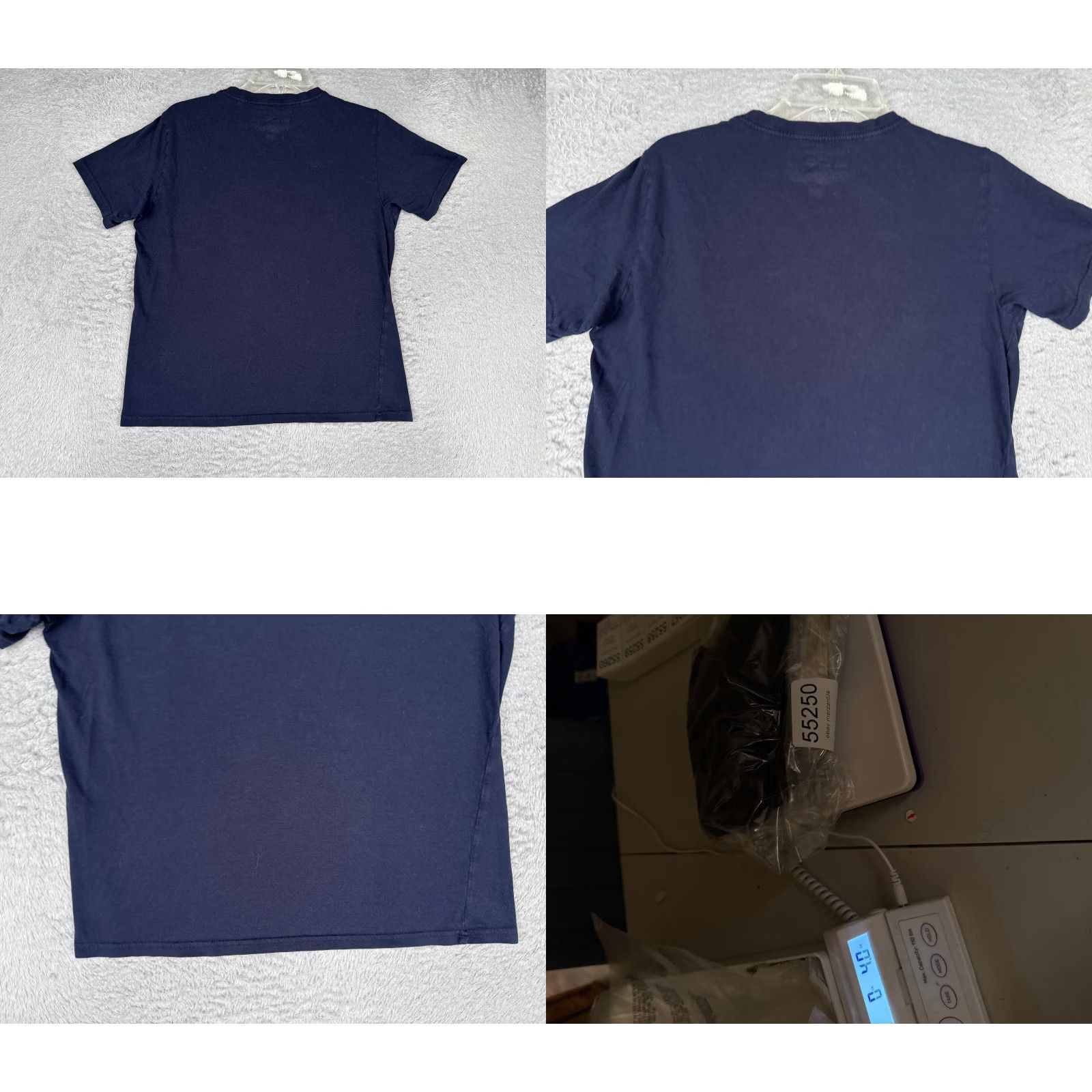 Tommy Hilfiger Tommy Hilfiger Shirt Women L Blue V-Neck Short Sleeve 100% Cotton Size L / US 10 / IT 46 - 9 Thumbnail