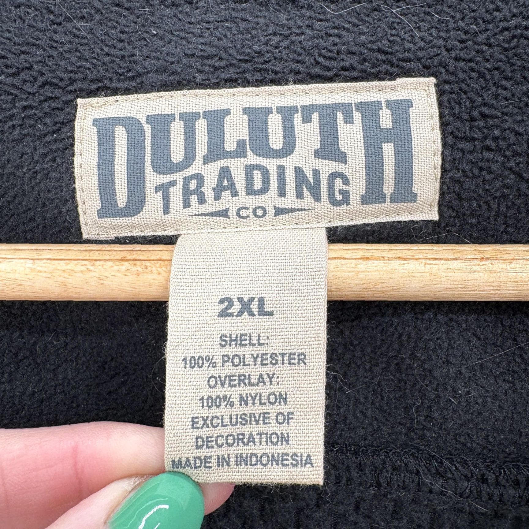 Duluth Trading Company Duluth Trading Co Vest Mens 2XL Black Fleece GridLock Collared Full Zip Pockets Winter Workwear Outdoors Outdoors Hiking Shirt Category: Vest Size US XXL / EU 58 / 5 - 4 Thumbnail