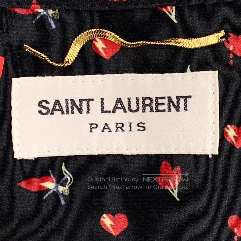 Saint Laurent Paris Saint Laurent Paris Black Silk Chiffon Tie-Belt Bow Long-S Size XXS / US 00 / IT 34 - 5 Thumbnail