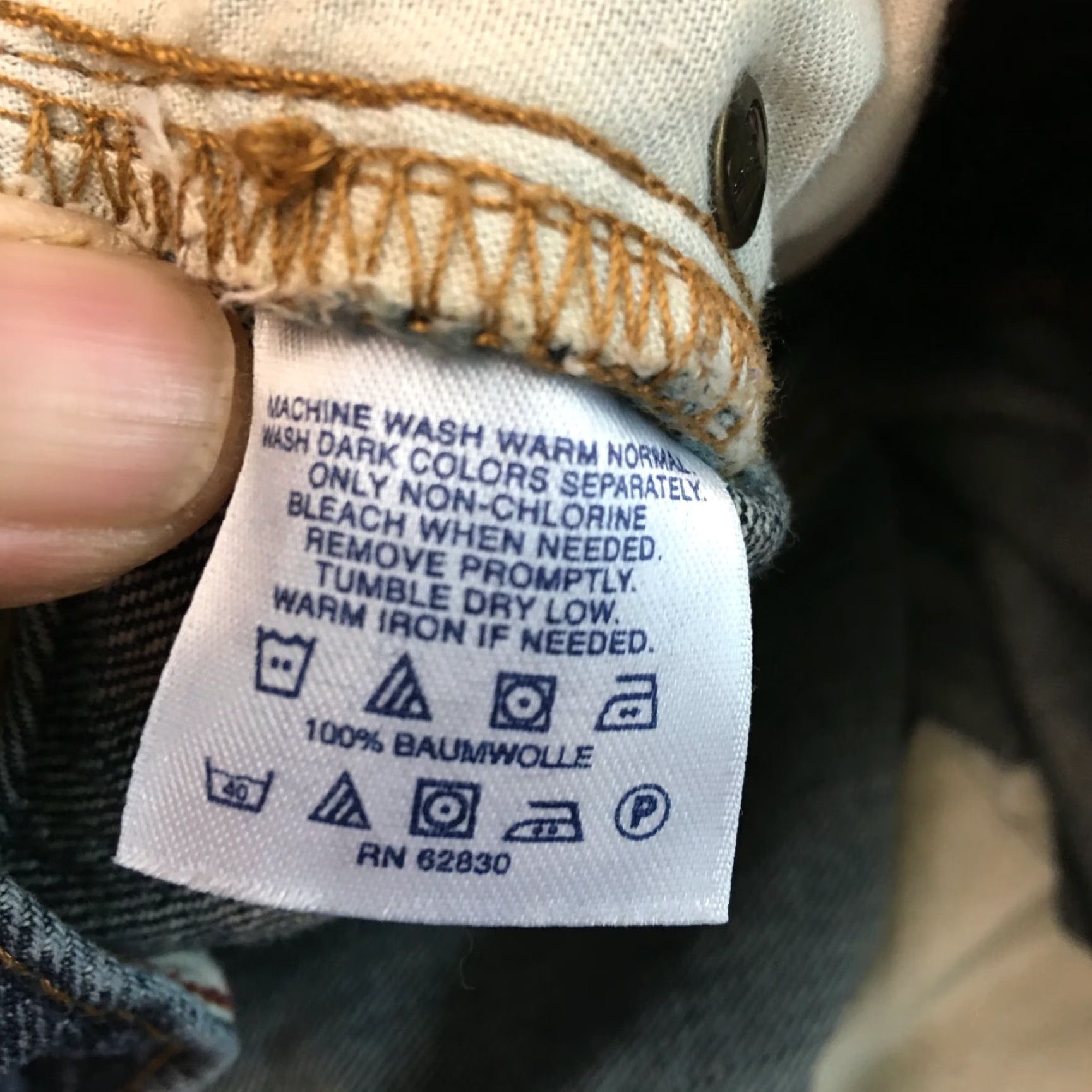 Lands' End Lands' End Men's Casual Straight Denim Jeans Size 40 Blue Regular Fit 5-Pocket Classic Size US 40 / EU 56 - 7 Thumbnail