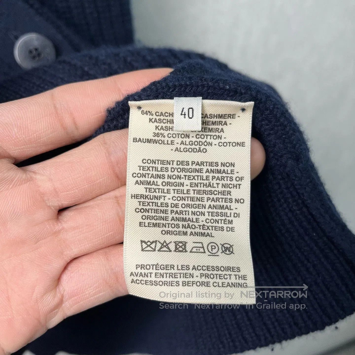 Hermes Hermes Dark Blue V. Size S / US 4 / IT 40 - 4 Thumbnail