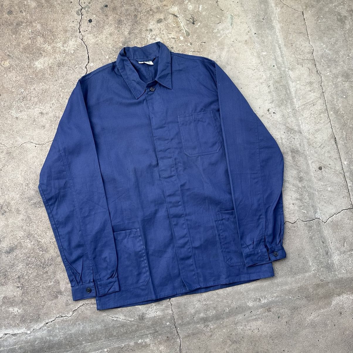Le Laboureur Vintage lotus 80s French Workwear Sanfor Chore Jacket Size US M / EU 48-50 / 2 - 2 Thumbnail
