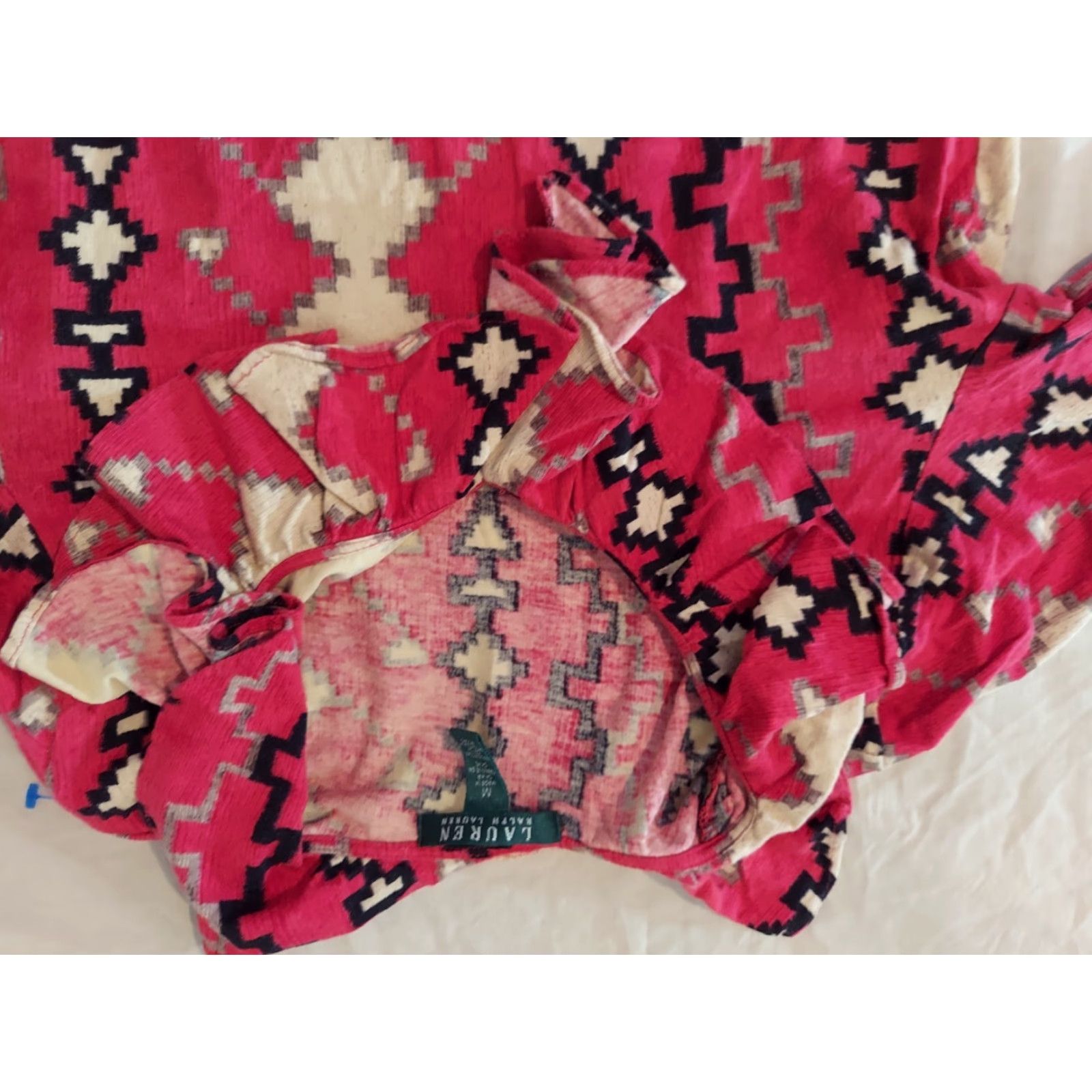 Polo Ralph Lauren Womens Polo Ralph Lauren Shirt M Medium Red Long Sleeve Blouse Size M / US 6-8 / IT 42-44 - 2 Thumbnail