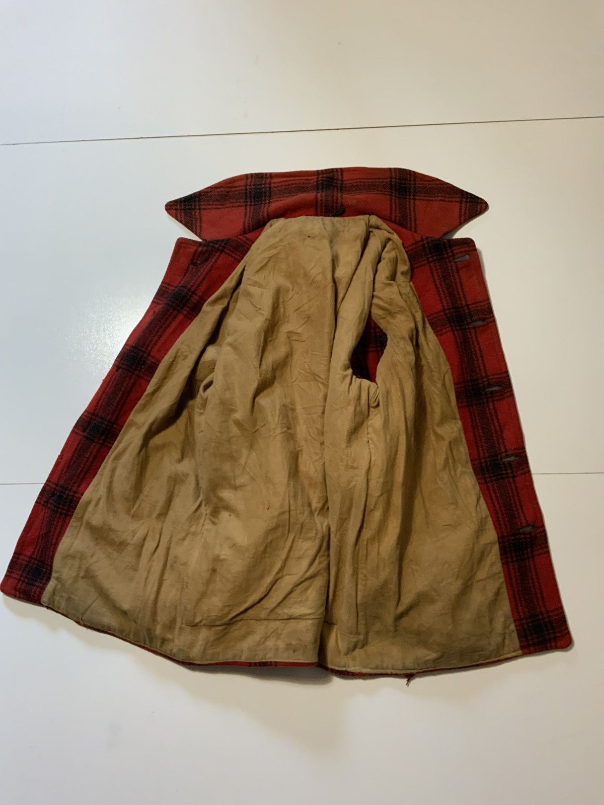 Vintage Vintage 40s 50s Buffalo Plaid Wool Mackinaw Jacket Coat Size US S / EU 44-46 / 1 - 3 Thumbnail