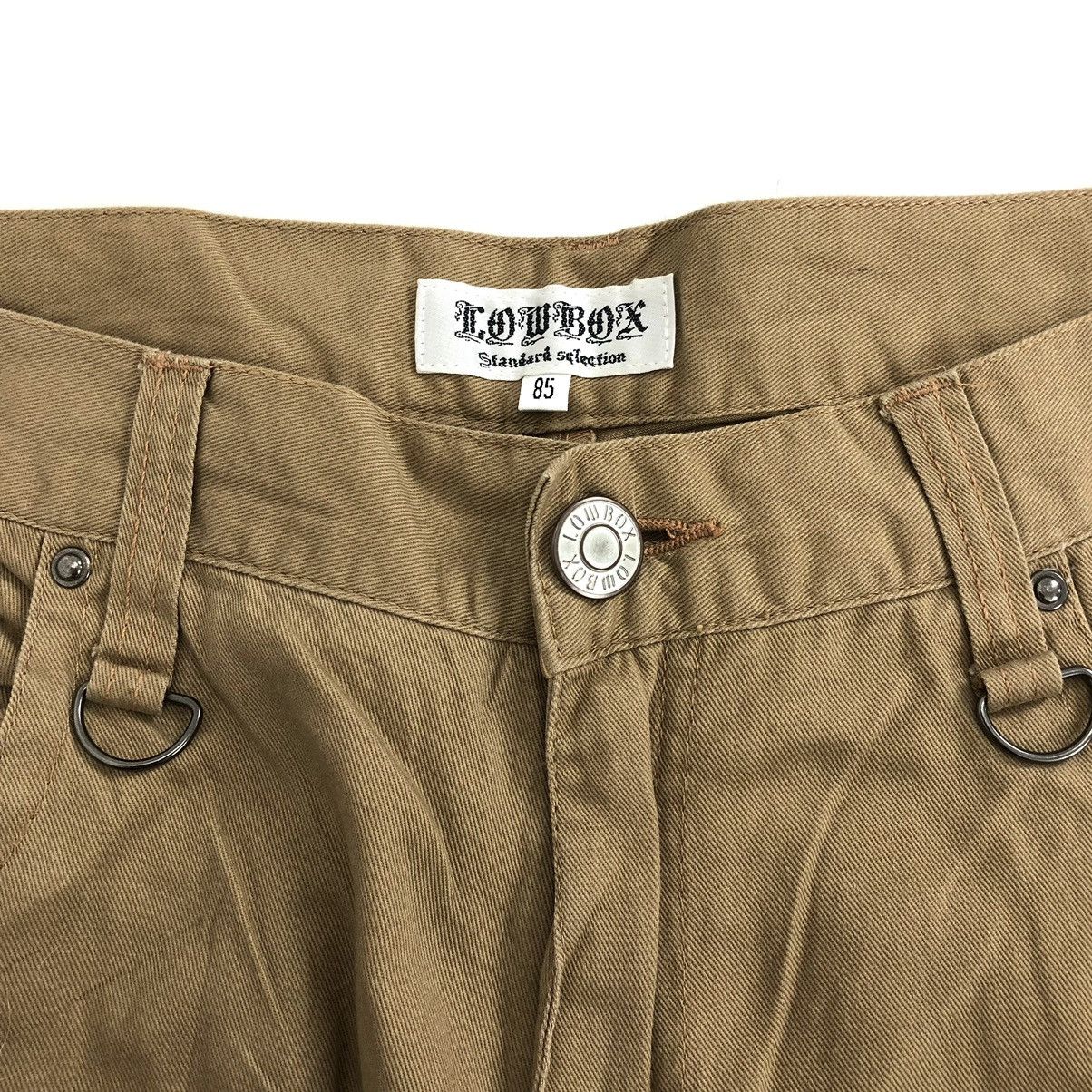 If Six Was Nine × Japanese Brand × LOWBOX Vintage Y2K Lowbox Bondage Double Knee Cargo Pants Size US 34 / EU 50 - 9 Thumbnail