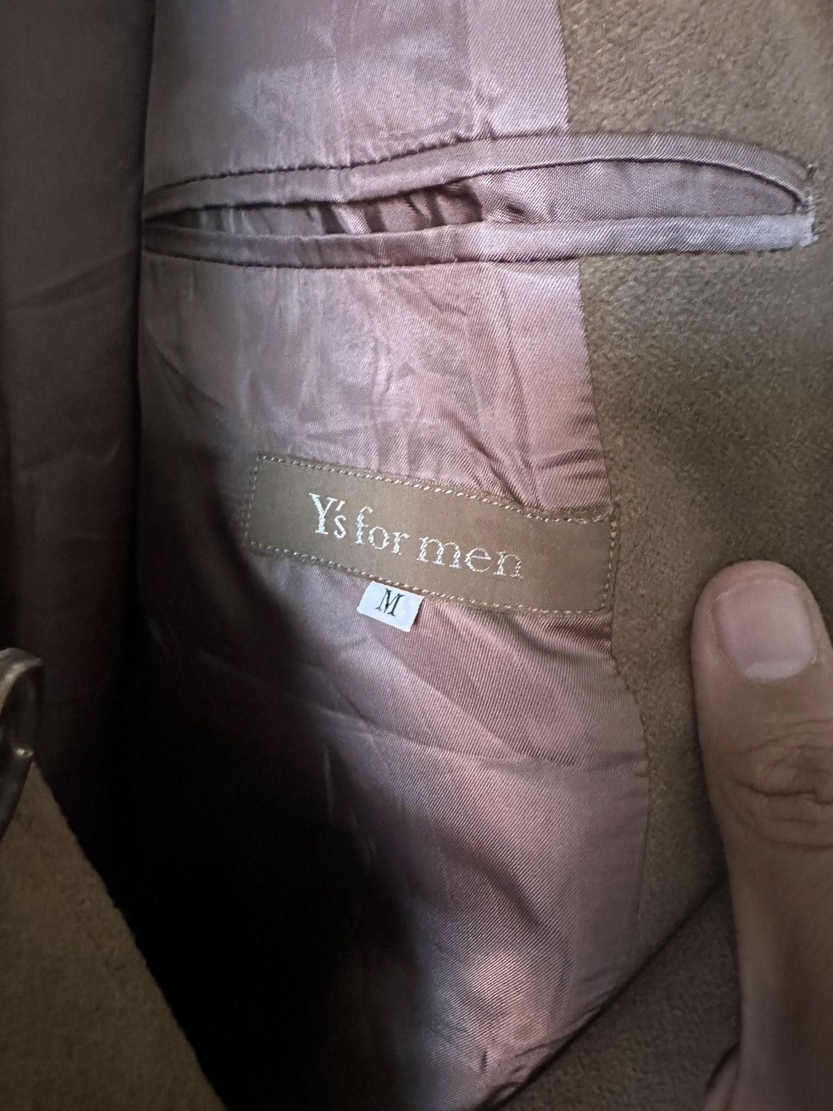 Yohji Yamamoto Yohji Yamamoto Beige Moleskin Blazer Size 50R - 5 Thumbnail