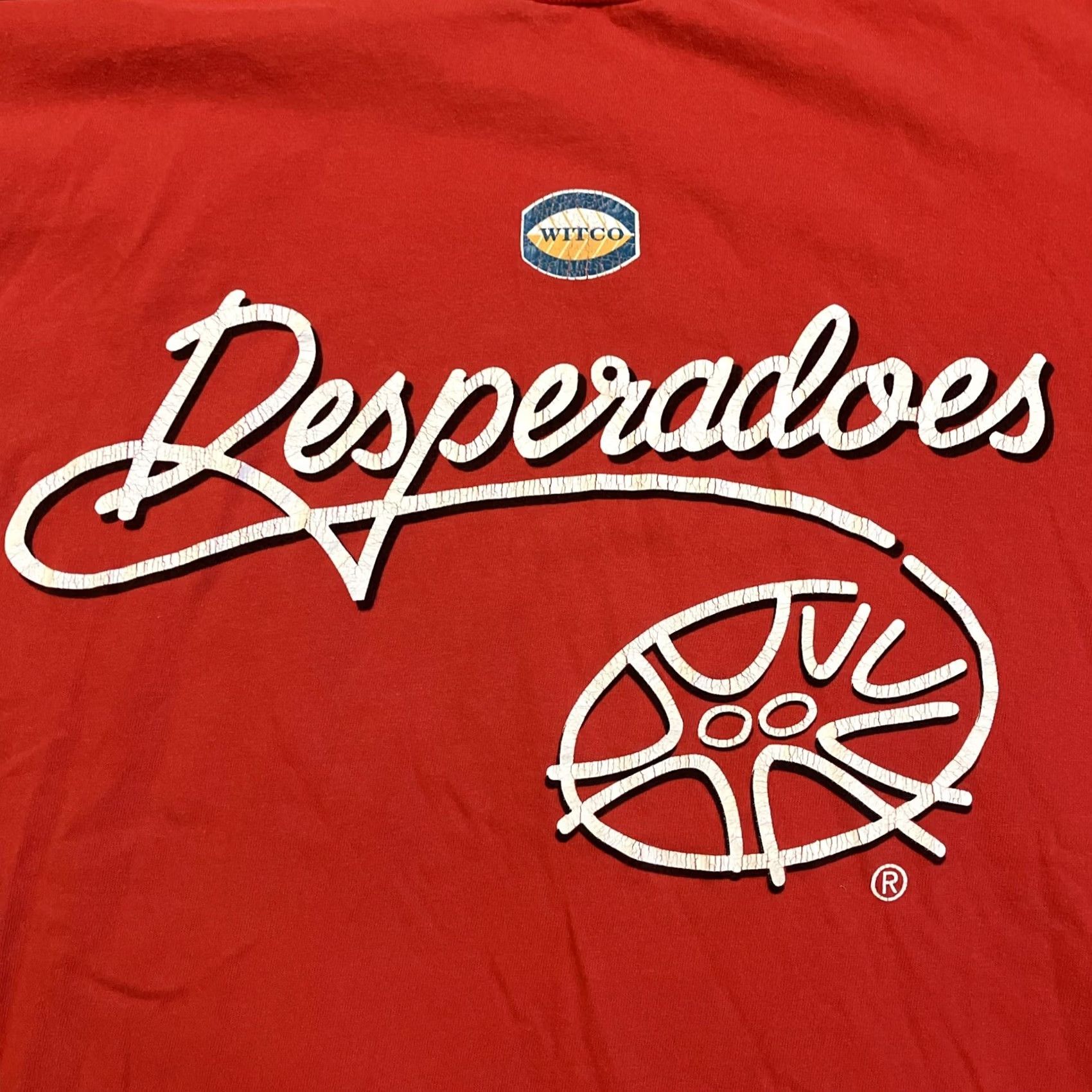 Vintage VINTAGE York Super T Red T Shirt Mens Large Desperadoes WITCO Rare Size US L / EU 52-54 / 3 - 2 Thumbnail