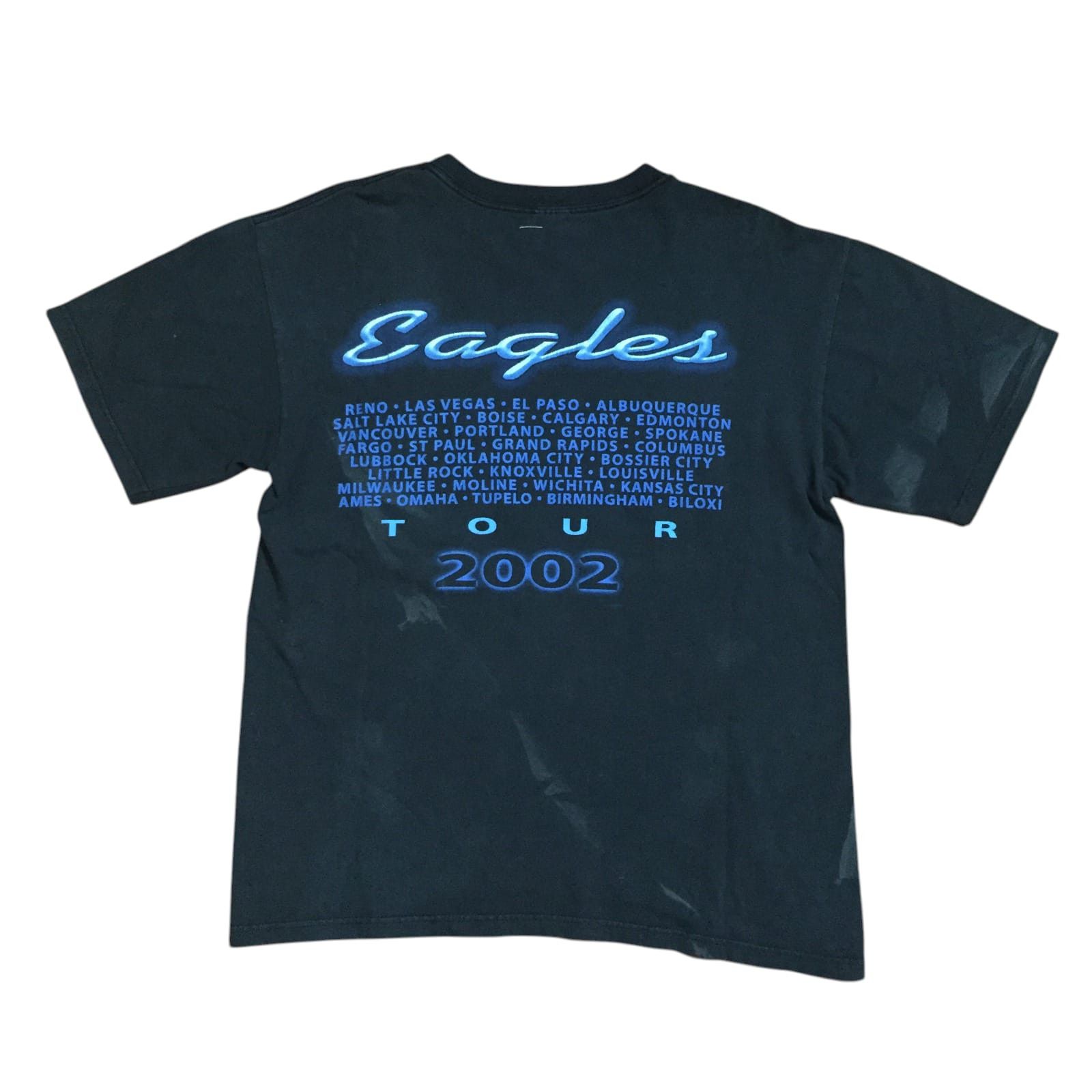Band Tees Vintage 00s Eagles Hotel California 2002 Tour Rock Band Tees Size US M / EU 48-50 / 2 - 1 Thumbnail