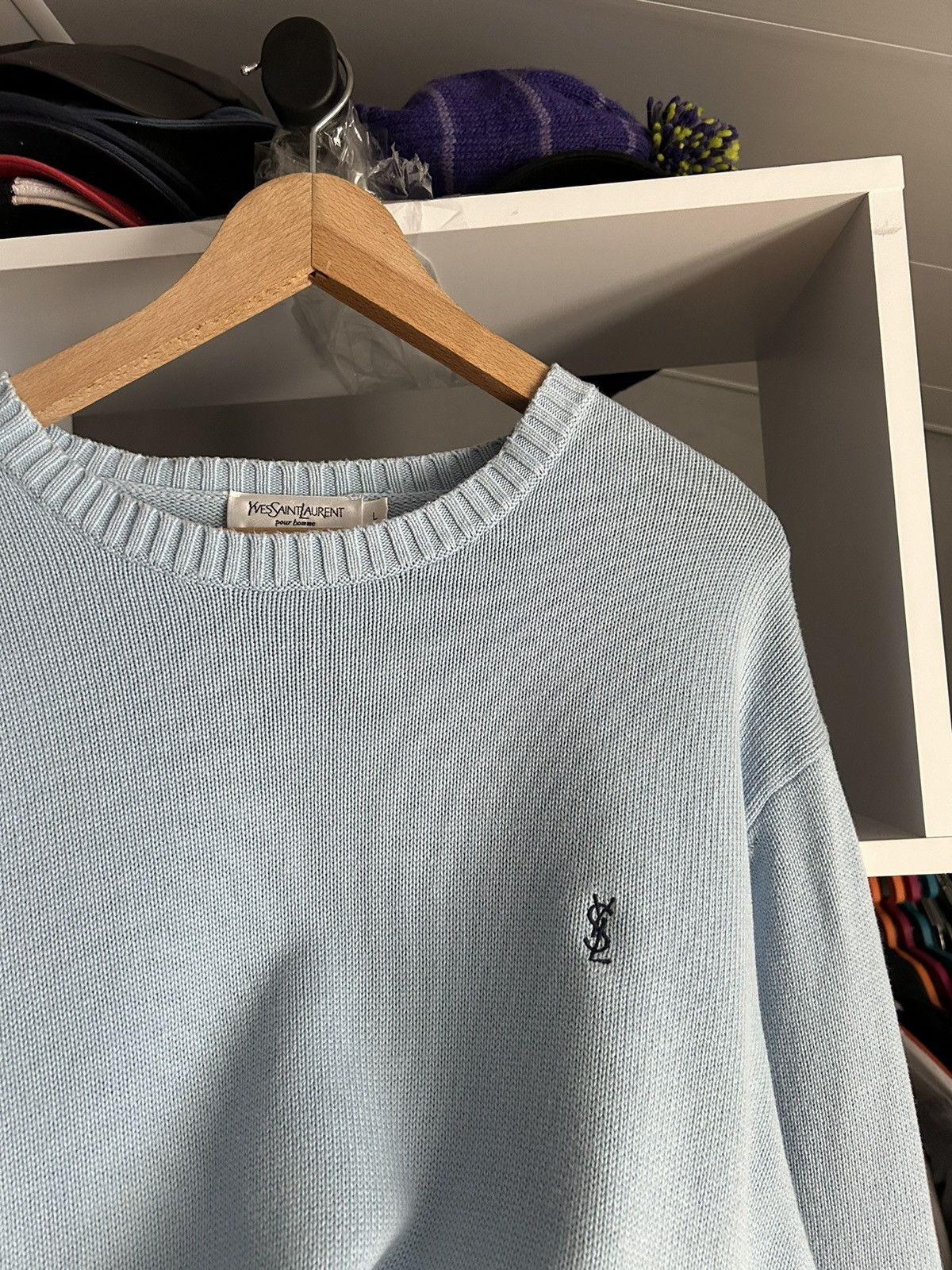 Yves Saint Laurent YSL Sweater Knit Yves Saint Laurent Sweater Vintage Size US L / EU 52-54 / 3 - 3 Thumbnail