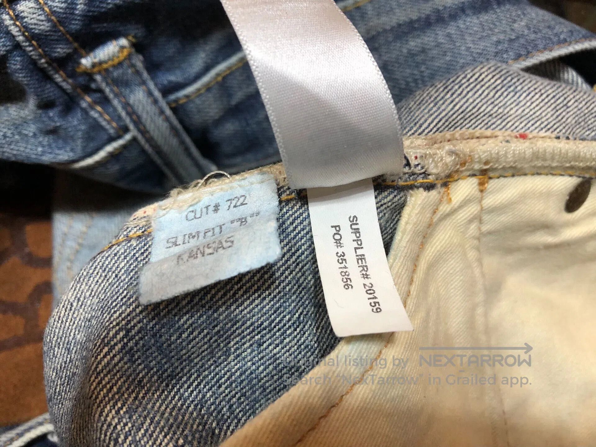 RRL Ralph Lauren vintage rrl distressed denim jeans. Size US 30 / EU 46 - 4 Thumbnail