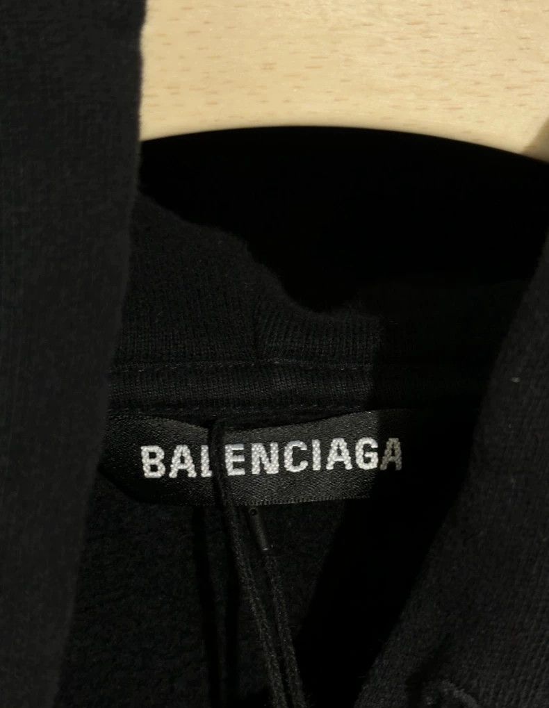 Balenciaga Balenciaga Embroidered Double B Pattern Logo Hoodie, Black Size US S / EU 44-46 / 1 - 3 Thumbnail