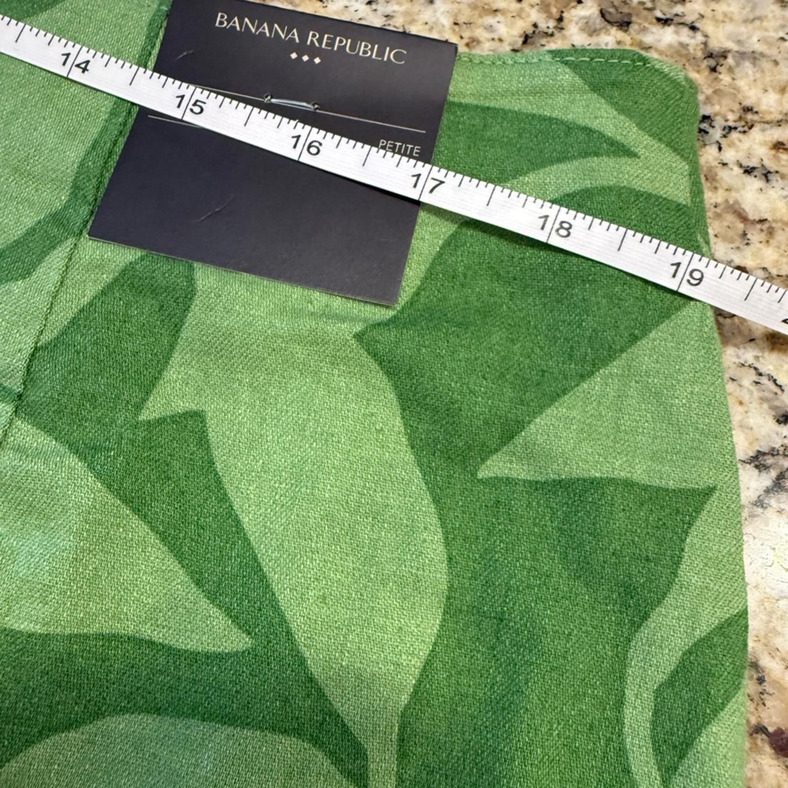 Other Banana Republic Factory tropical floral linen mini skirt 16P Size 38" / US 16 / IT 52 - 8 Thumbnail