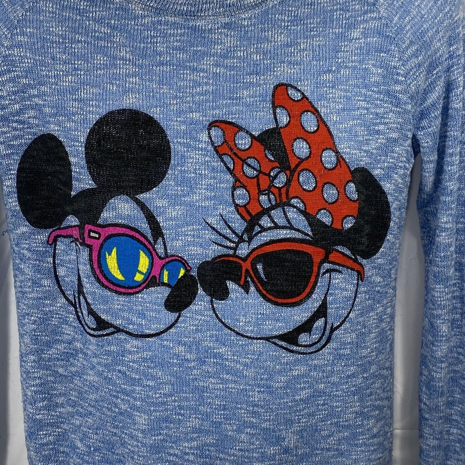 Disney Disney Mickey & Minnie Beach Crewneck Pullover Blue Sweater Size S / US 4 / IT 40 - 5 Thumbnail