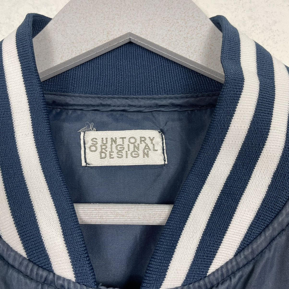 Japanese Brand × Vintage 💥VINTAGE SUNTORY BOSS SNAP VARSITY JACKET Size US L / EU 52-54 / 3 - 10 Thumbnail