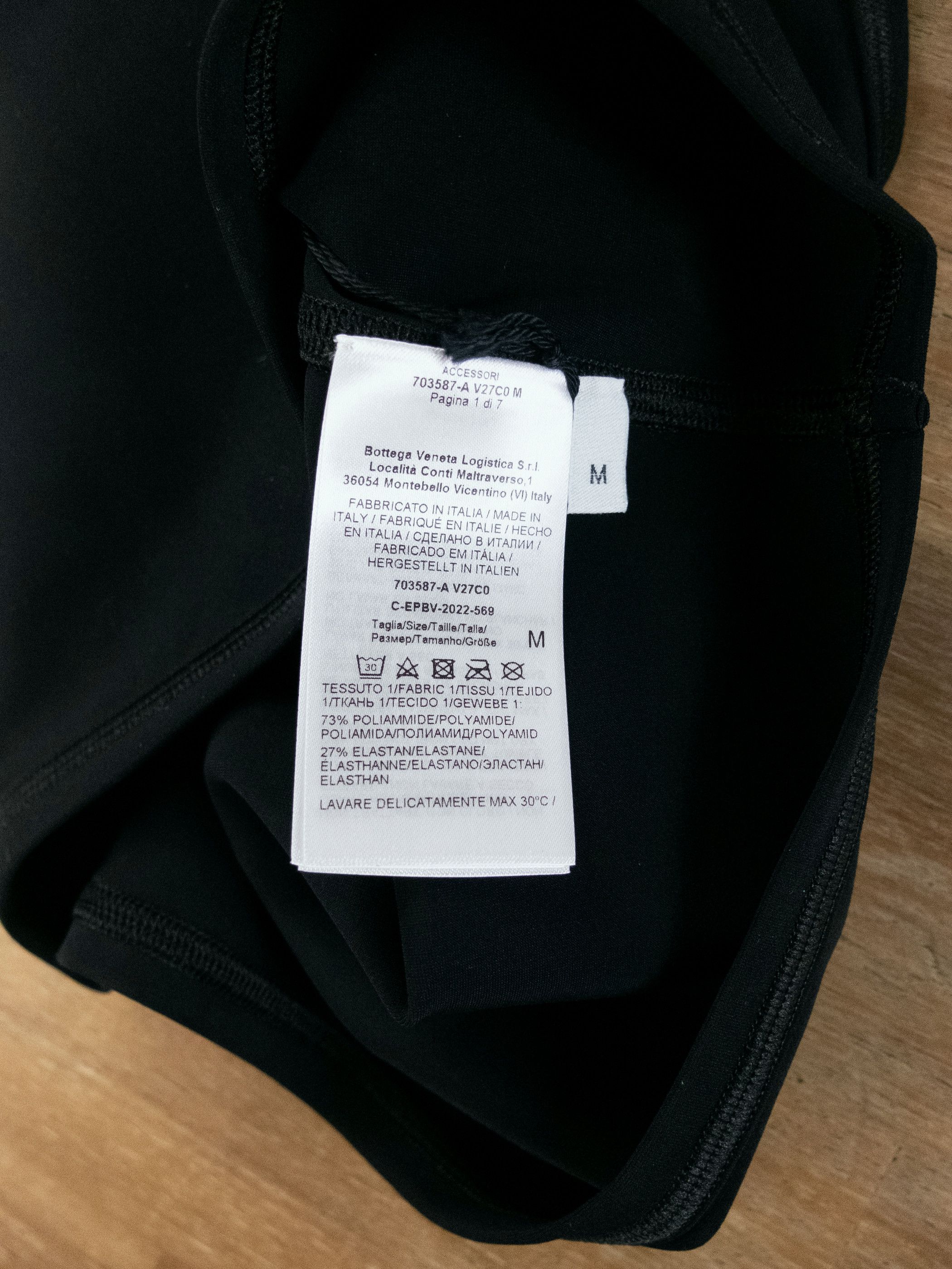 Bottega Veneta BOTTEGA VENETA black two piece one shoulder bikini swimsuit Size 28" / US 6 / IT 42 - 5 Thumbnail