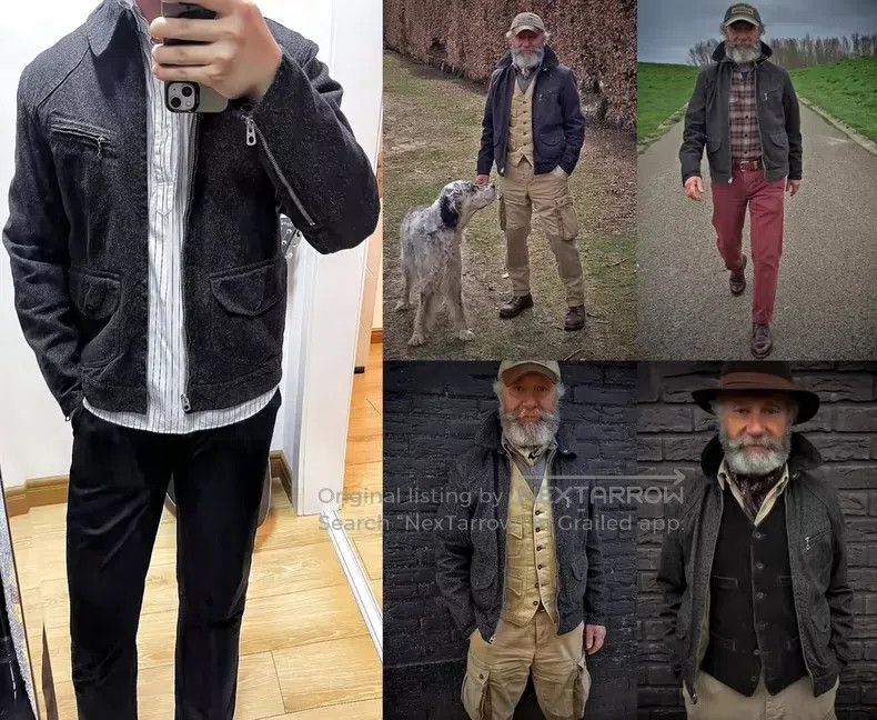 RRL Ralph Lauren RRL Ralph Lauren Pepper salt jacket jacket, newsboy 1930 Size US M / EU 48-50 / 2 - 2 Thumbnail