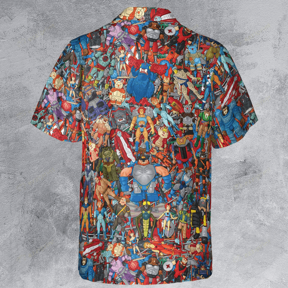 The Unbranded Brand ThunderCats Characters Pattern Button Down Shirt Size US S / EU 44-46 / 1 - 3 Thumbnail