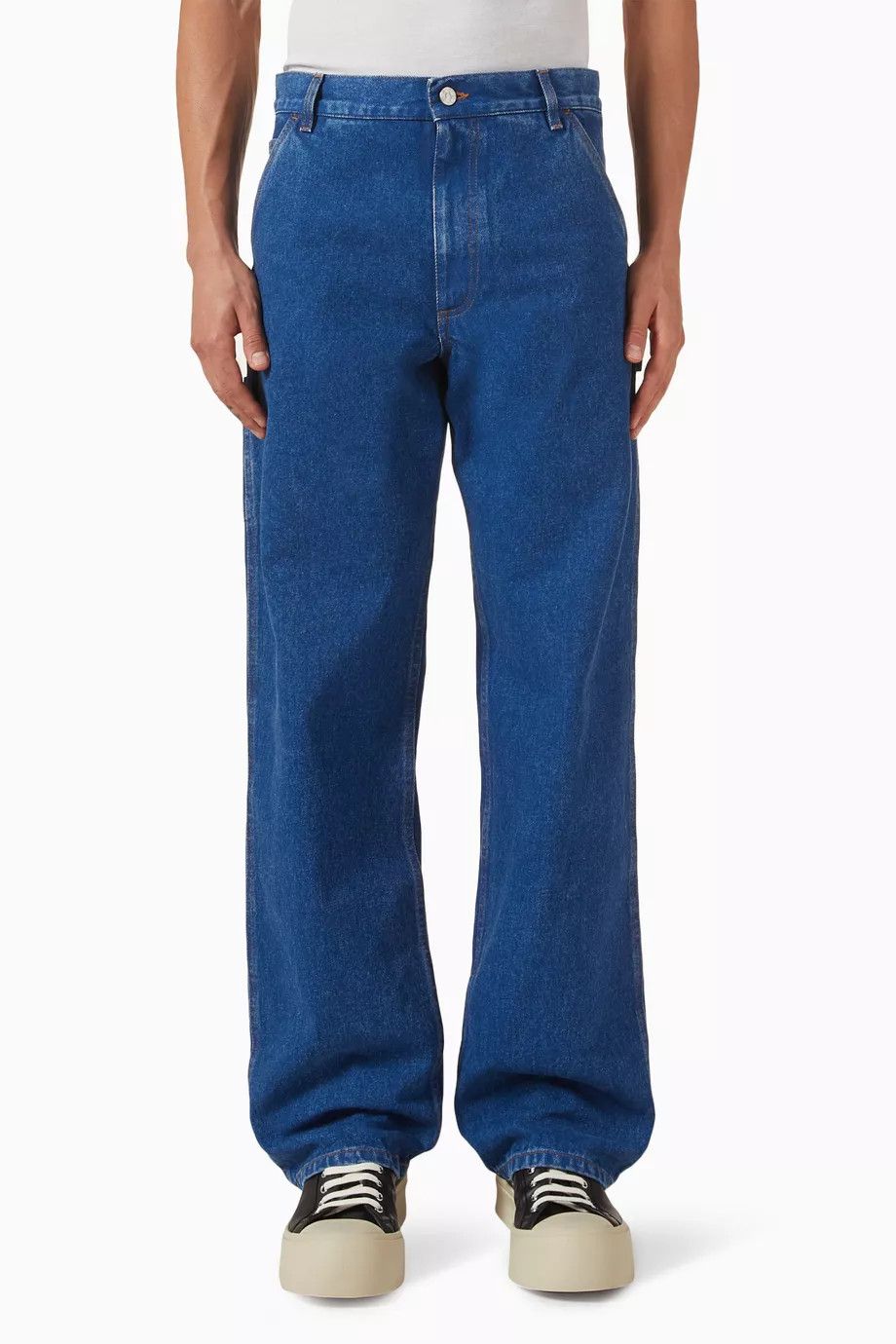 Marni o1w1db10526 Denime Bottoms in Blue Size US 30 / EU 46 - 1 Thumbnail