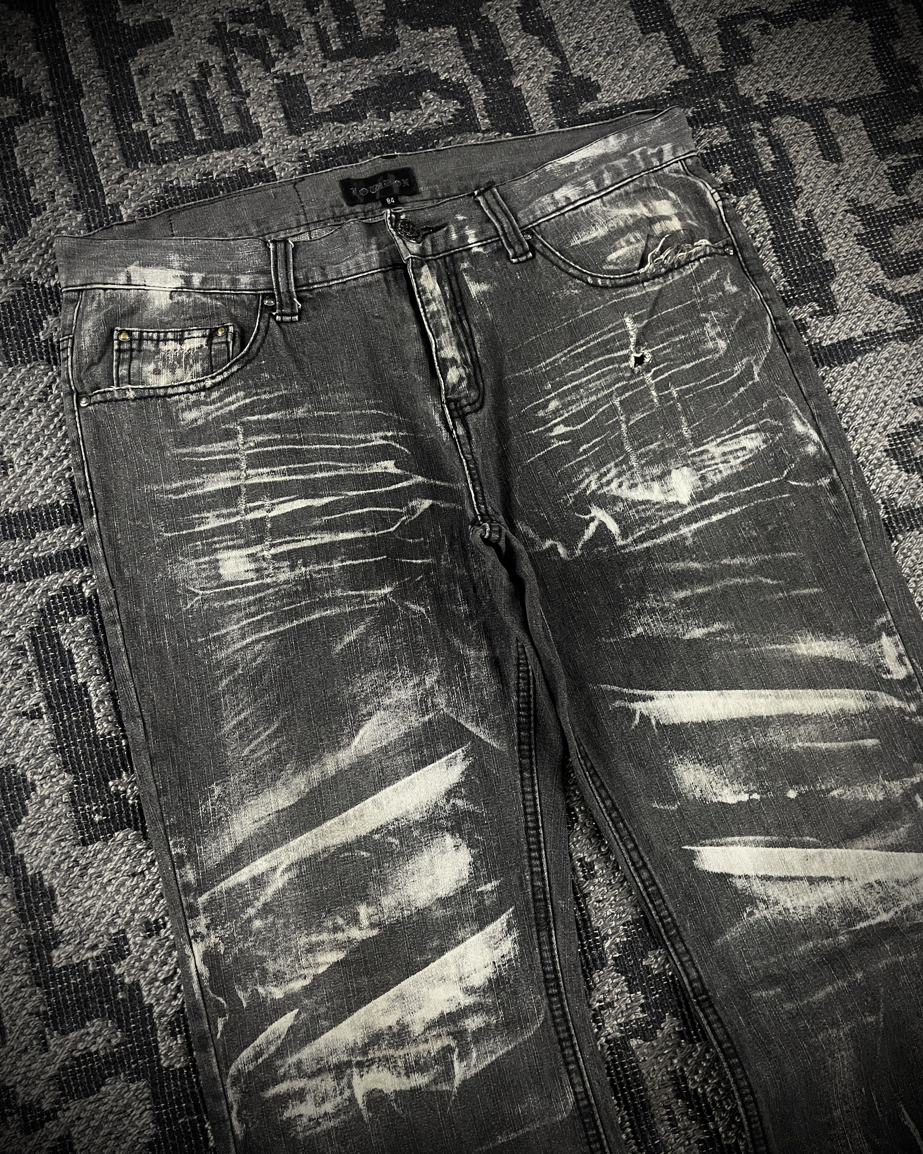 LOWBOX LOWBOX Dirty Washed Denim Size US 34 / EU 50 - 2 Thumbnail