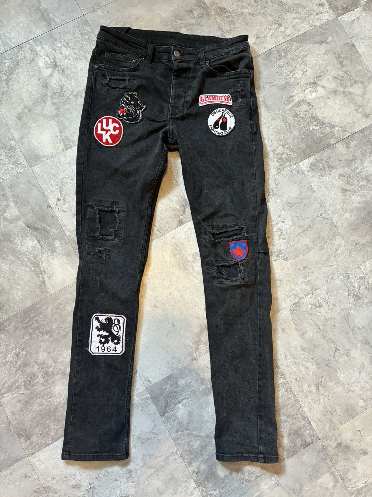 Ksubi 1-1 Ksubi x DSquared2 Black distressed skinny jeans Size US 32 / EU 48 - 2 Thumbnail