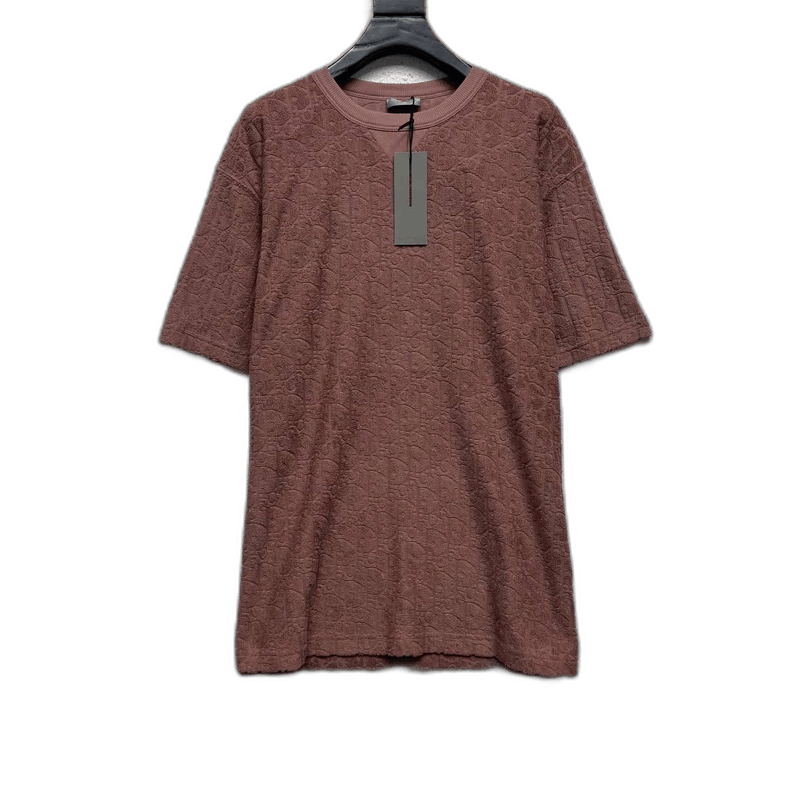 Dior Dior Logo Print Terry Cloth Short Sleeve Tee Size US L / EU 52-54 / 3 - 1 Thumbnail