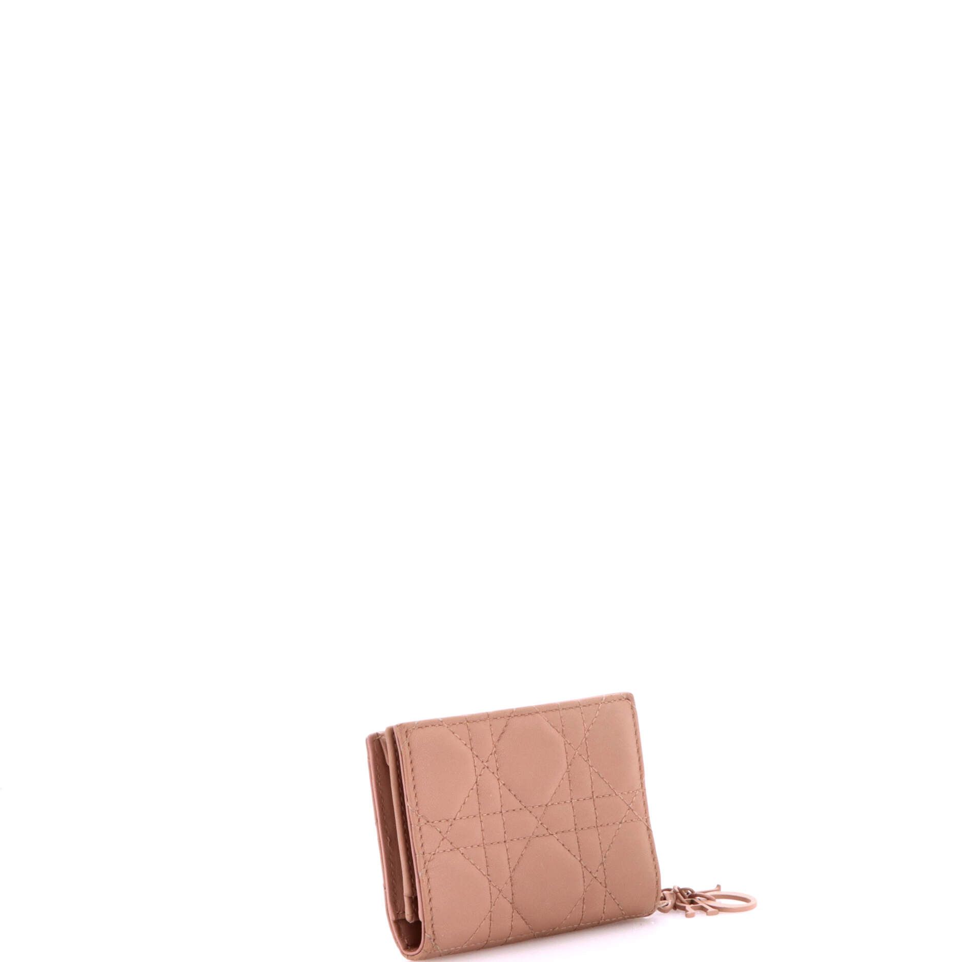 Dior Ultra Matte Lady Dior Wallet Cannage Quilt Calfskin Mini Size ONE SIZE - 1 Thumbnail