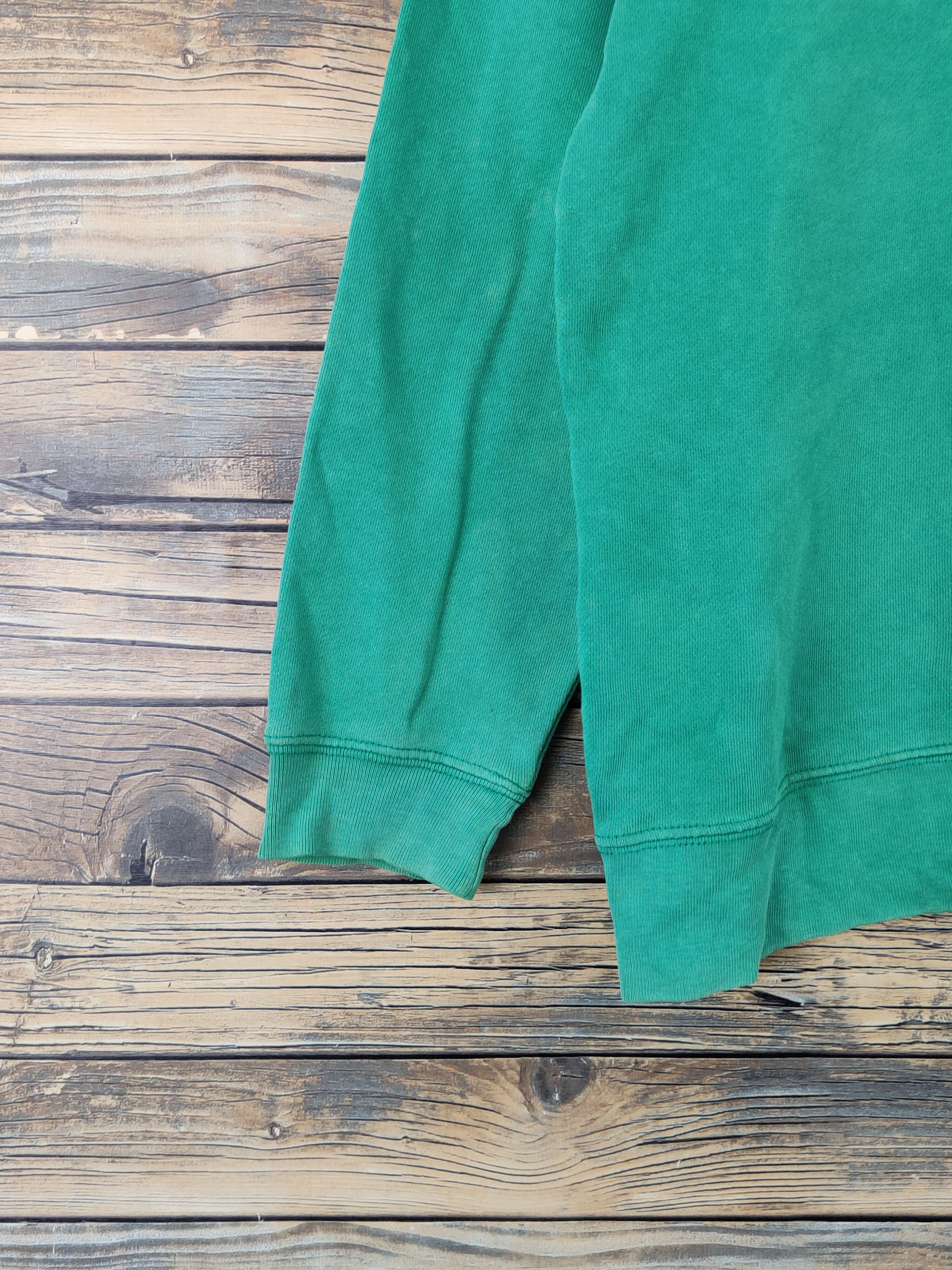 Japanese Brand Jellan luigi mario Green Faded Sweatshirts #W1923 Size US L / EU 52-54 / 3 - 4 Thumbnail