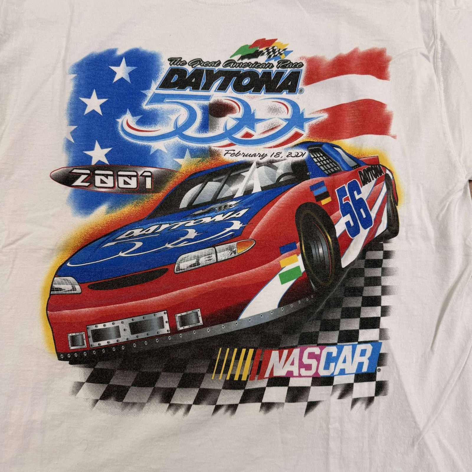 Vtg 2001 Daytona 500 NASCAR Shirt DS XL Y2K