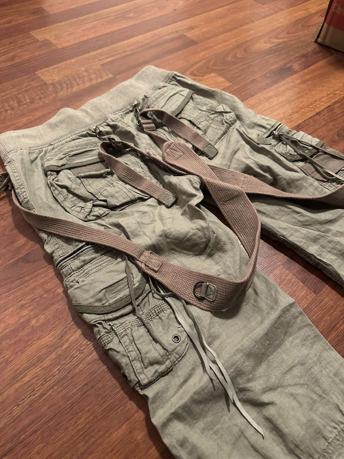 Japanese Brand G.O.A cargo pants with suspenders Size US 30 / EU 46 - 3 Thumbnail