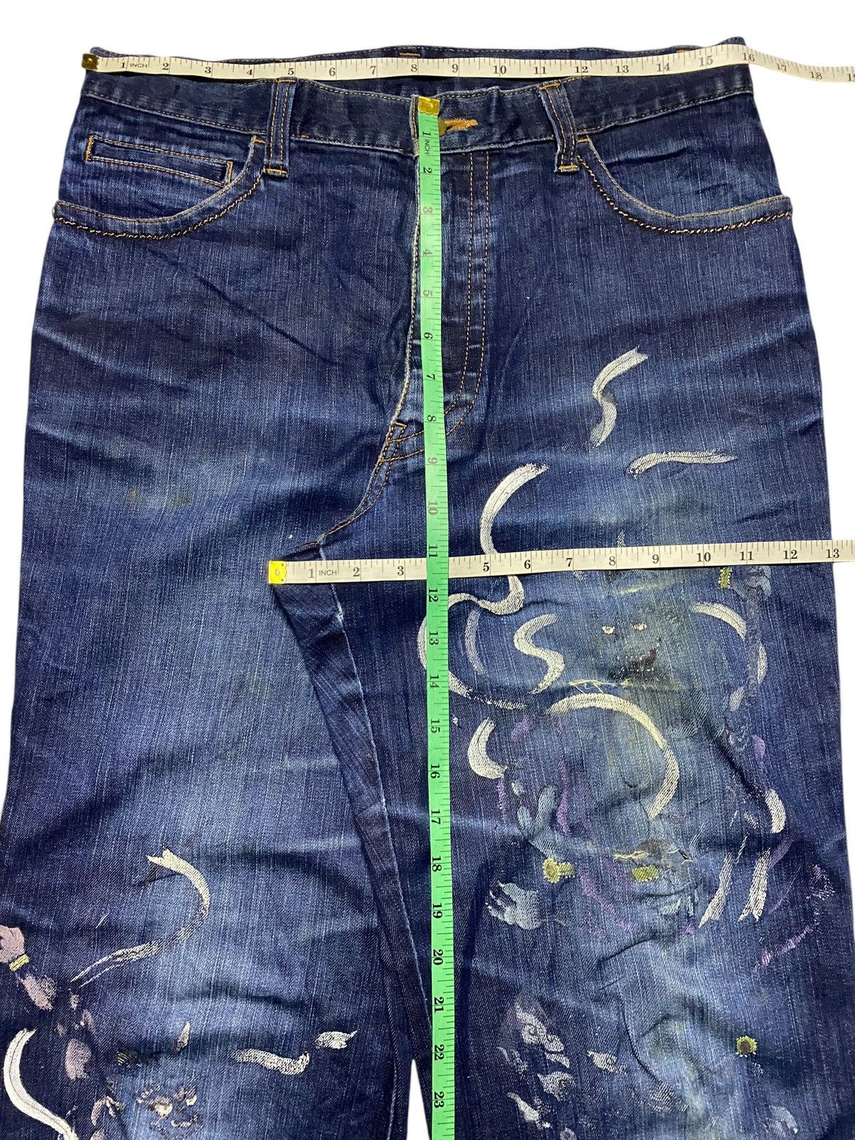 Japanese Brand Vintage Japan Brand Santa fe The Devil Repair Jeans Size US 32 / EU 48 - 15 Thumbnail