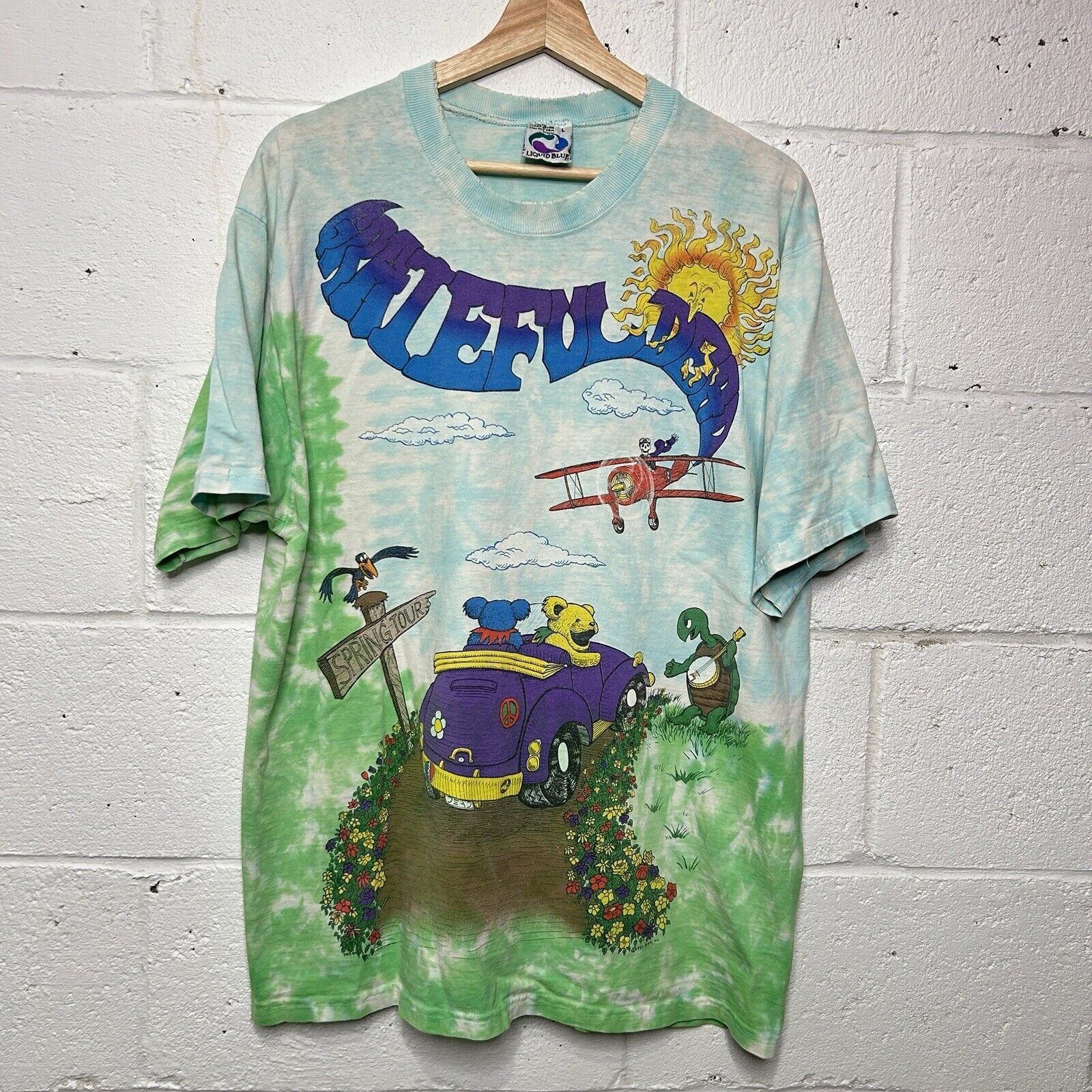 Liquid Blue Vintage Liquid Blue Grateful Dead 1992 Spring Tour Tee Size US L / EU 52-54 / 3 - 1 Thumbnail