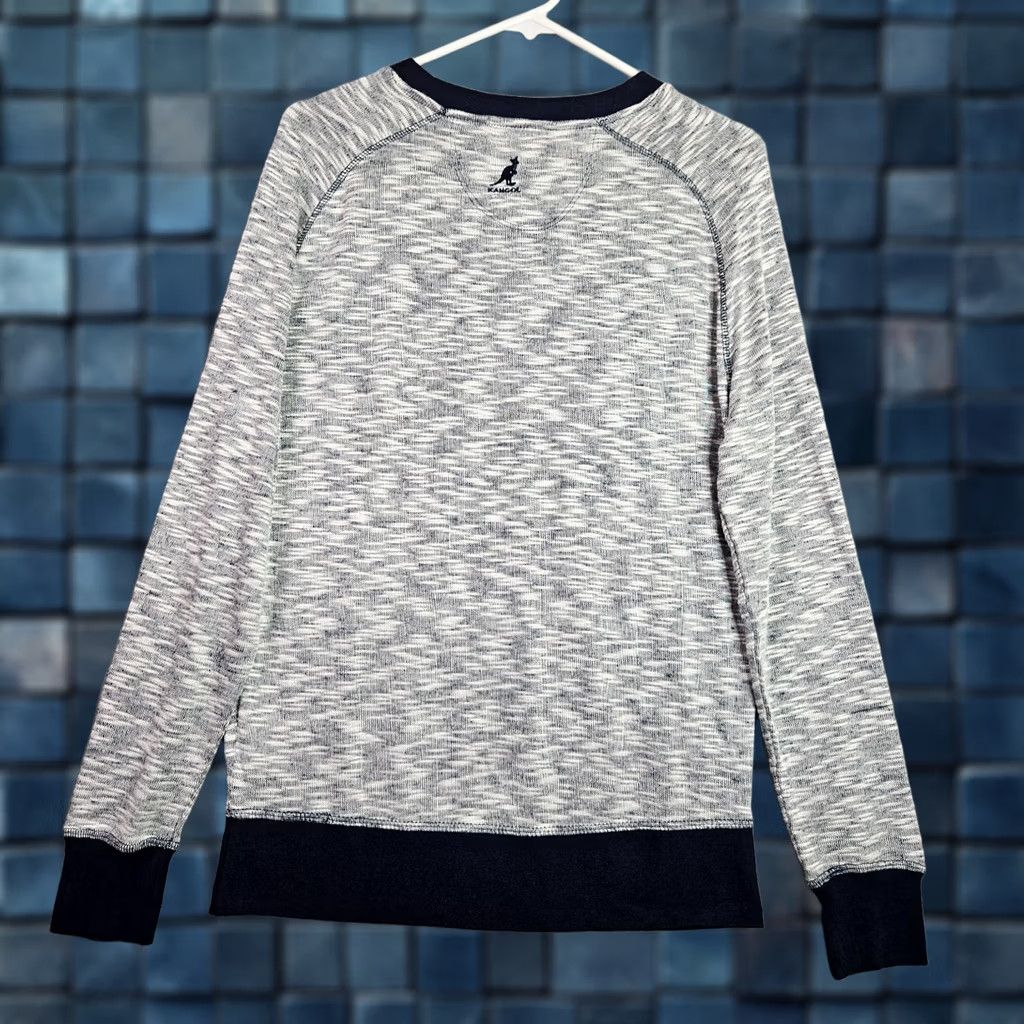 Kangol Kangol Women's Gray Knit Crewneck Sweater Embroidered Logo Size M Size M / US 6-8 / IT 42-44 - 1 Thumbnail