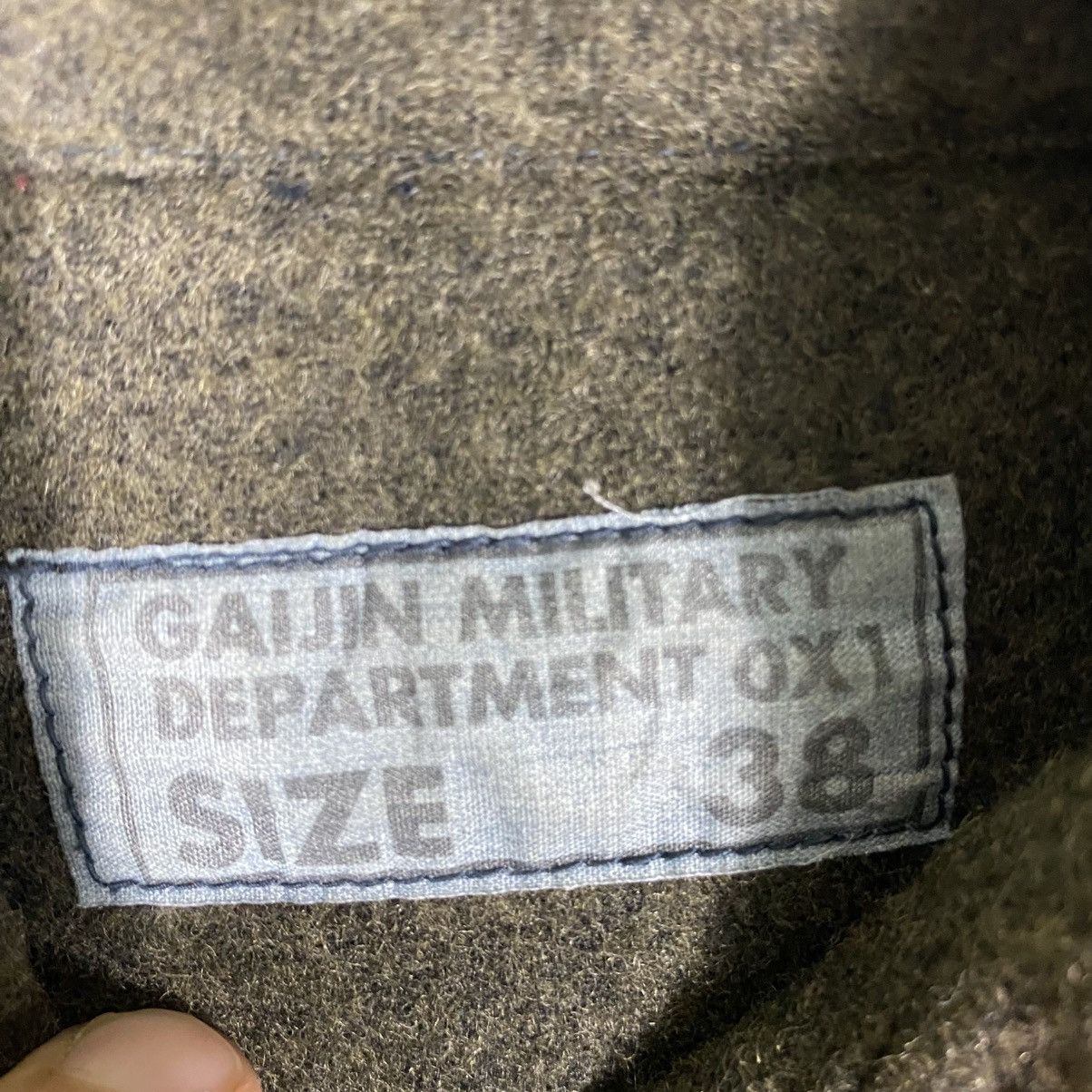 Japanese Brand Vintage Gaijin Military Dapartment Wool Shirt Size 38 Size US M / EU 48-50 / 2 - 7 Thumbnail