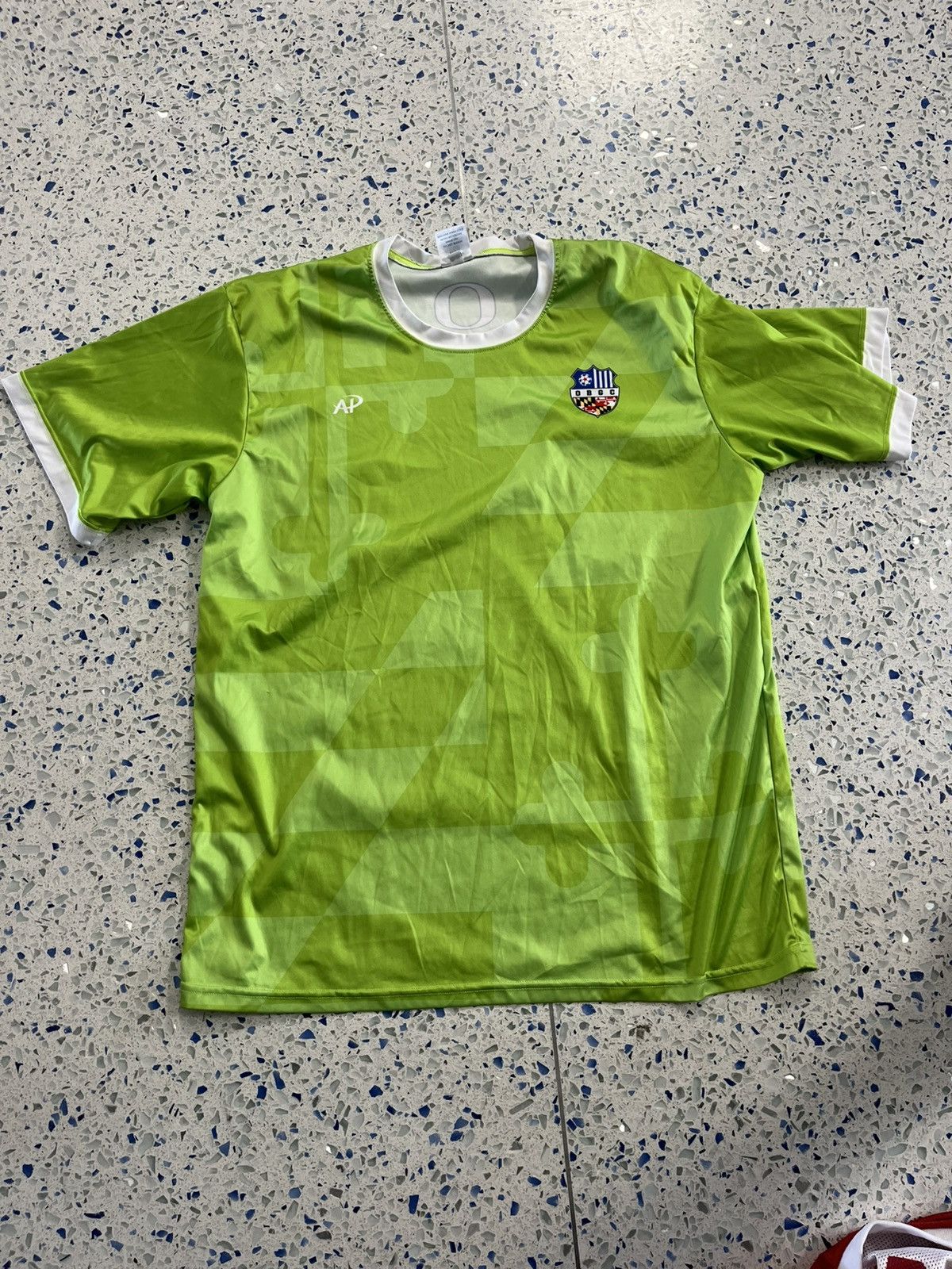 Green University of Oregon Ducks soccer jersey Size Large