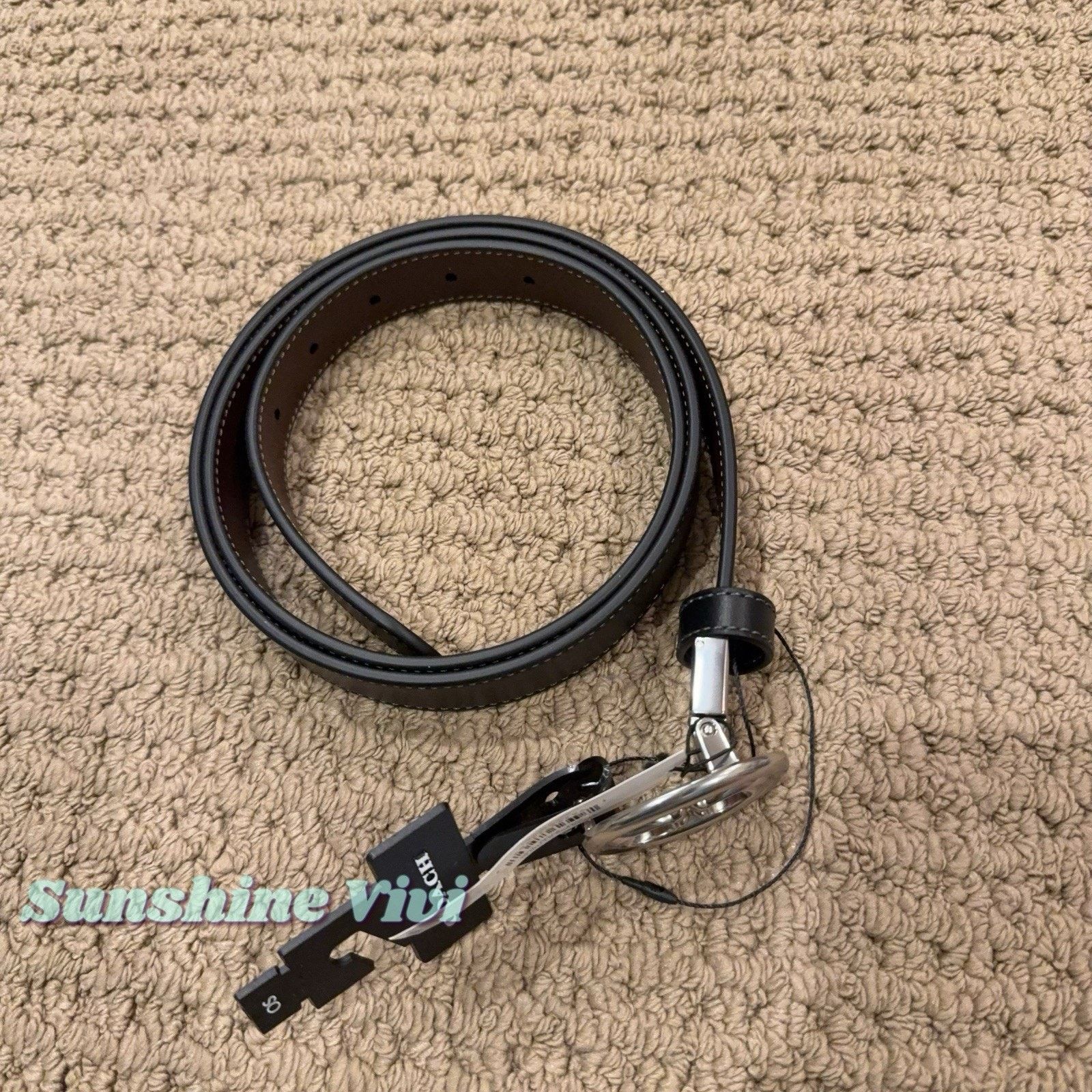 Coach NWT Coach Signature Buckle Cut To Size Belt 25 Mm CZ444 Size ONE SIZE - 2 Thumbnail