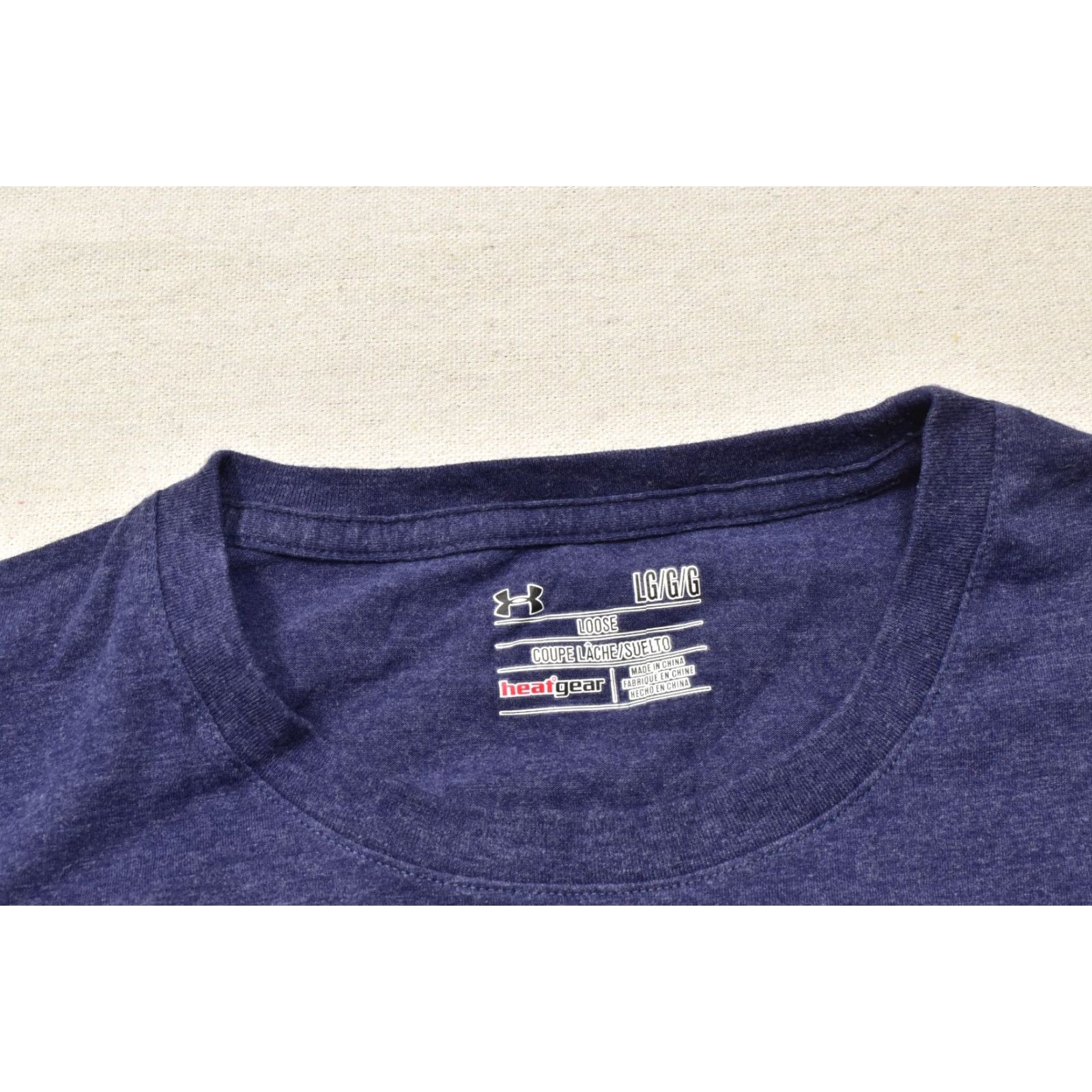 Under Armour Under Armour HeatGear Shirt Men's Large Blue Short Sleeve Graphic Print Crew Neck Logo Loose Fit T-Shirt Size US L / EU 52-54 / 3 - 6 Thumbnail
