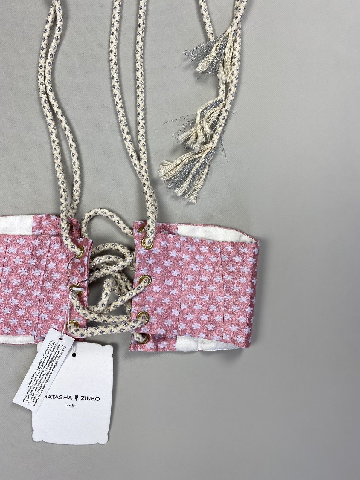 Designer × Natasha Zinko BNWT! Natasha Zinko Brocade Corset Belt size US 0 / IT 38 Size ONE SIZE - 9 Thumbnail