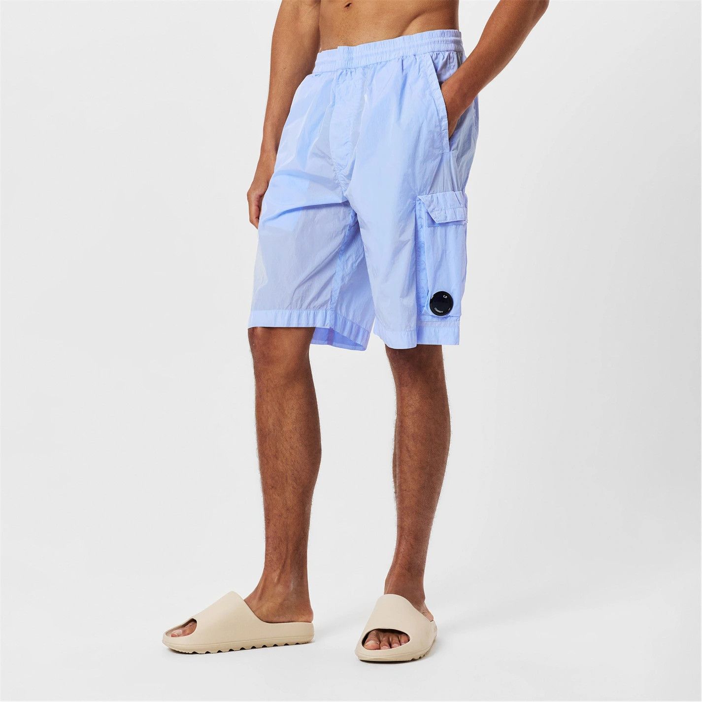 C.P. Company o1g2r1mq0426 Bermuda Cargo Shorts in Light Blue Size US 28 / EU 44 - 3 Thumbnail