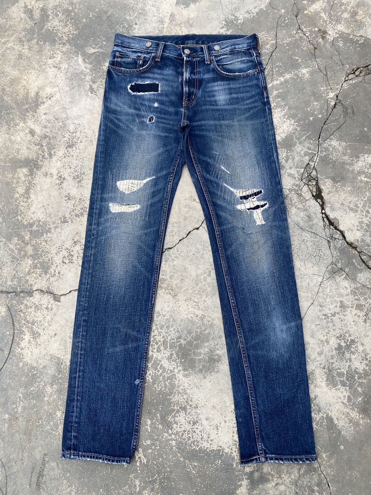 Kim Jones Distressed Jeans Size US 31 - 1 Thumbnail