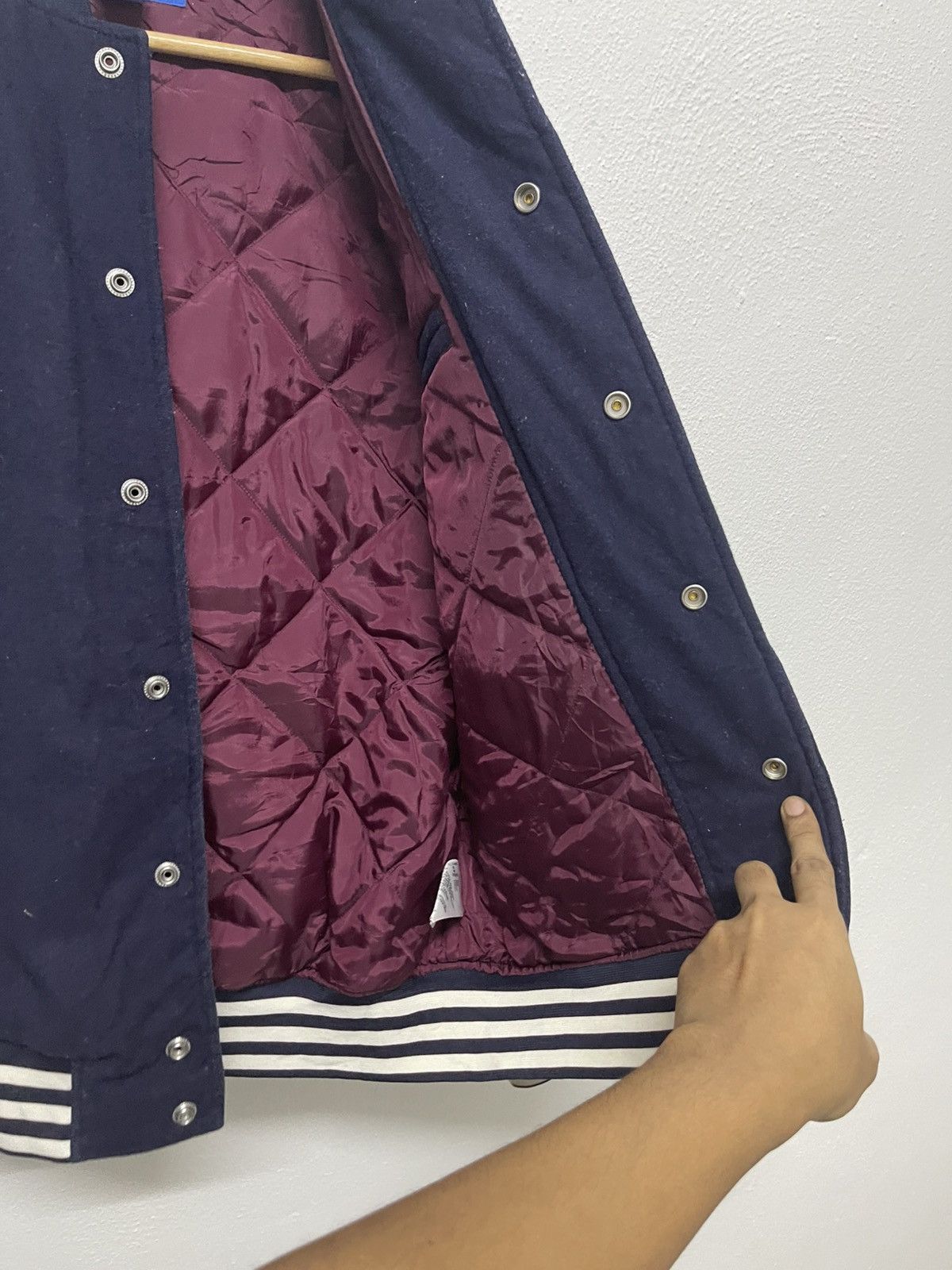 Adidas VINTAGE ADIDAS WOOL SLEEVE VARSITY JACKET Size US S / EU 44-46 / 1 - 14 Thumbnail