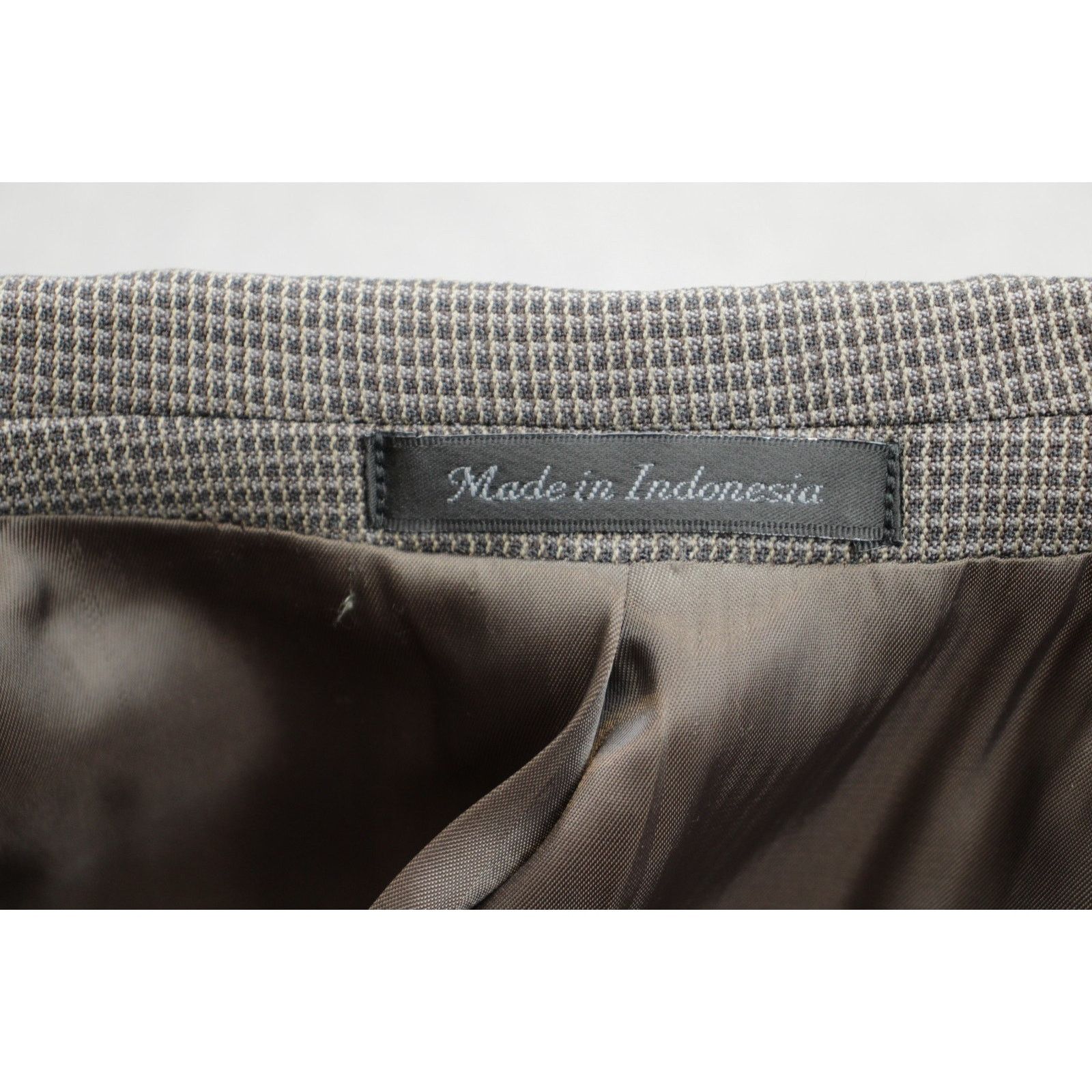 Calvin Klein Calvin Klein Blazer Mens 42L Brown 100% Wool Peak Label Size 42L - 6 Thumbnail